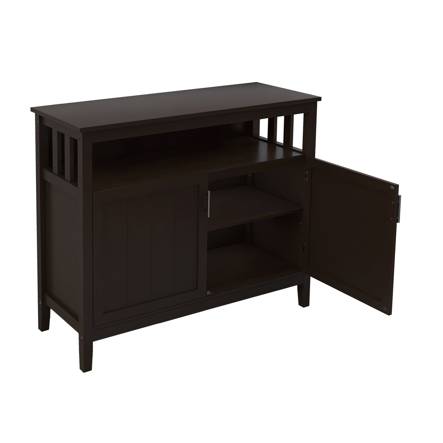 Kitchen Storage Sideboard And Buffet Server Cabinet-Brown Color