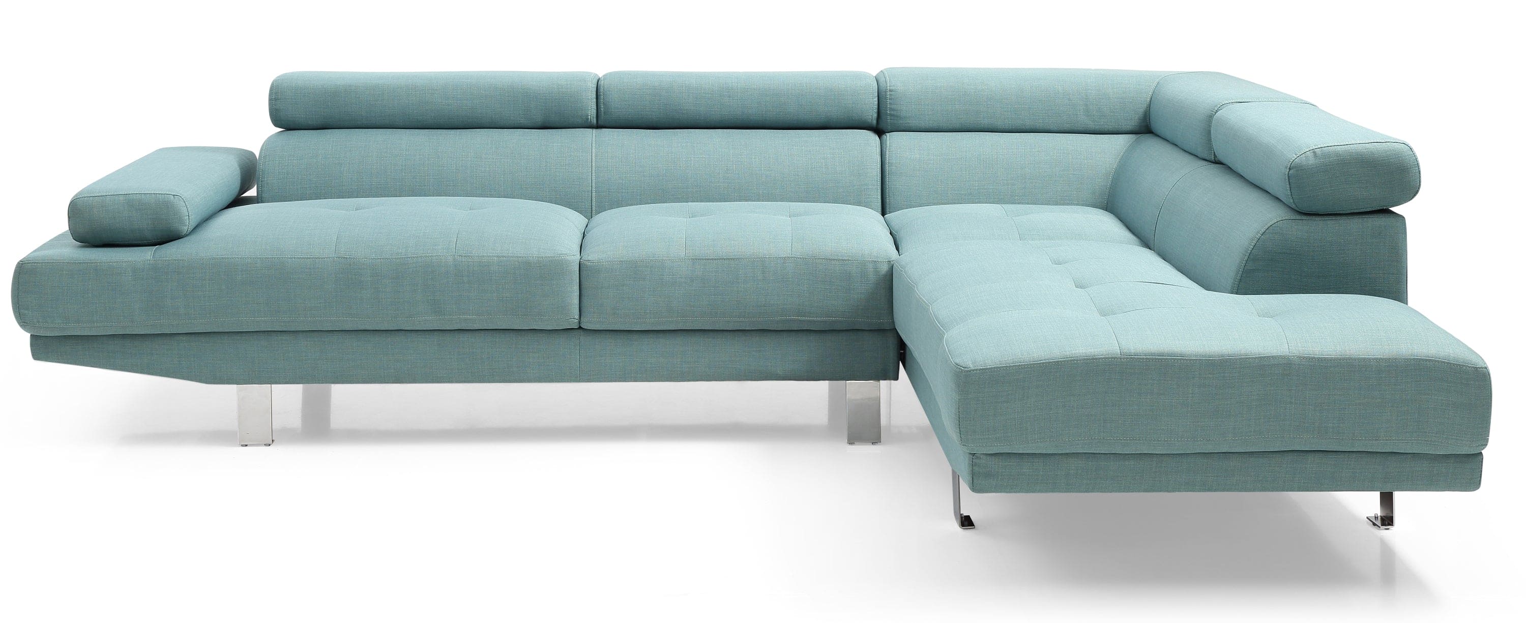 Glory Furniture Riveredge G453-SC Sectional  ( 2 Boxes) , TEAL