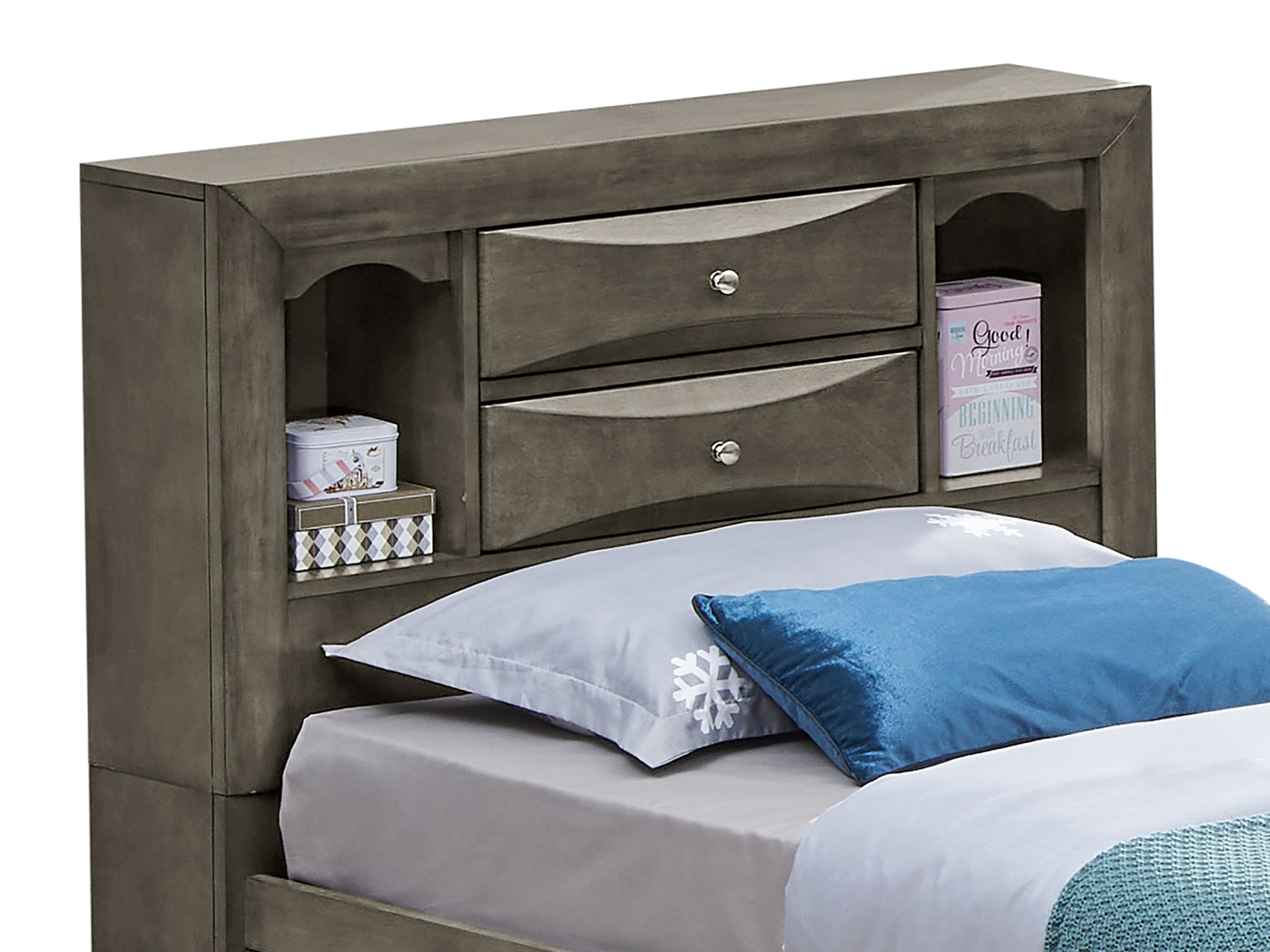 Glory Furniture Marilla G1505G-TSB3 Twin Storage Bed , Gray