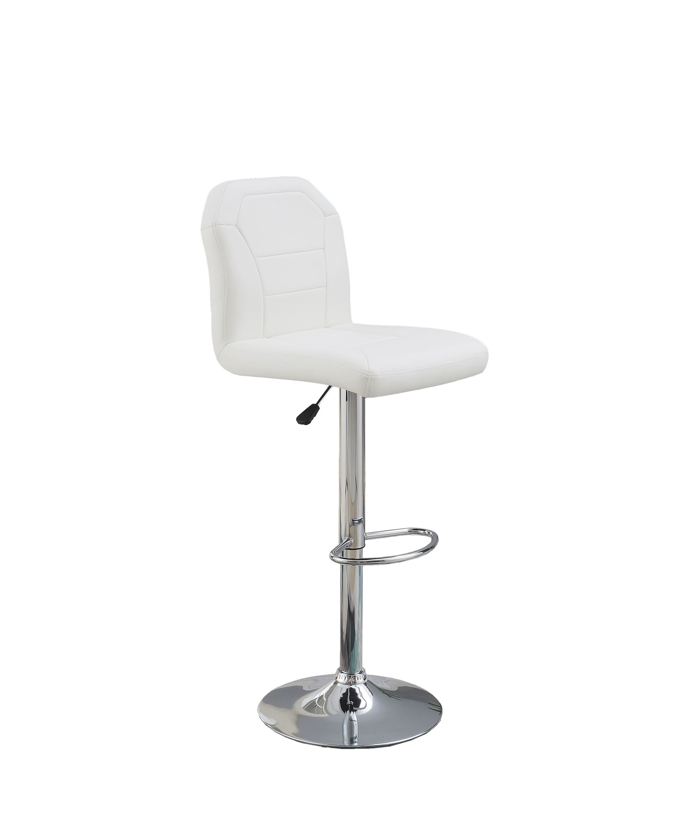 BAR STOOL in Black Faux Leather