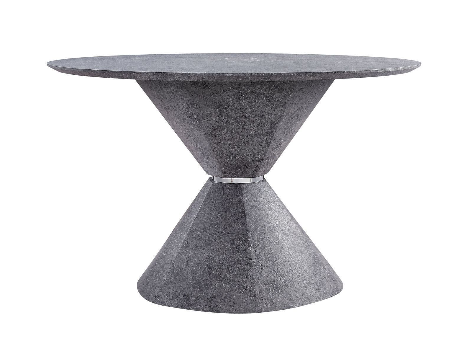 ACME Ansonia Dining Table, Faux Concrete 77830