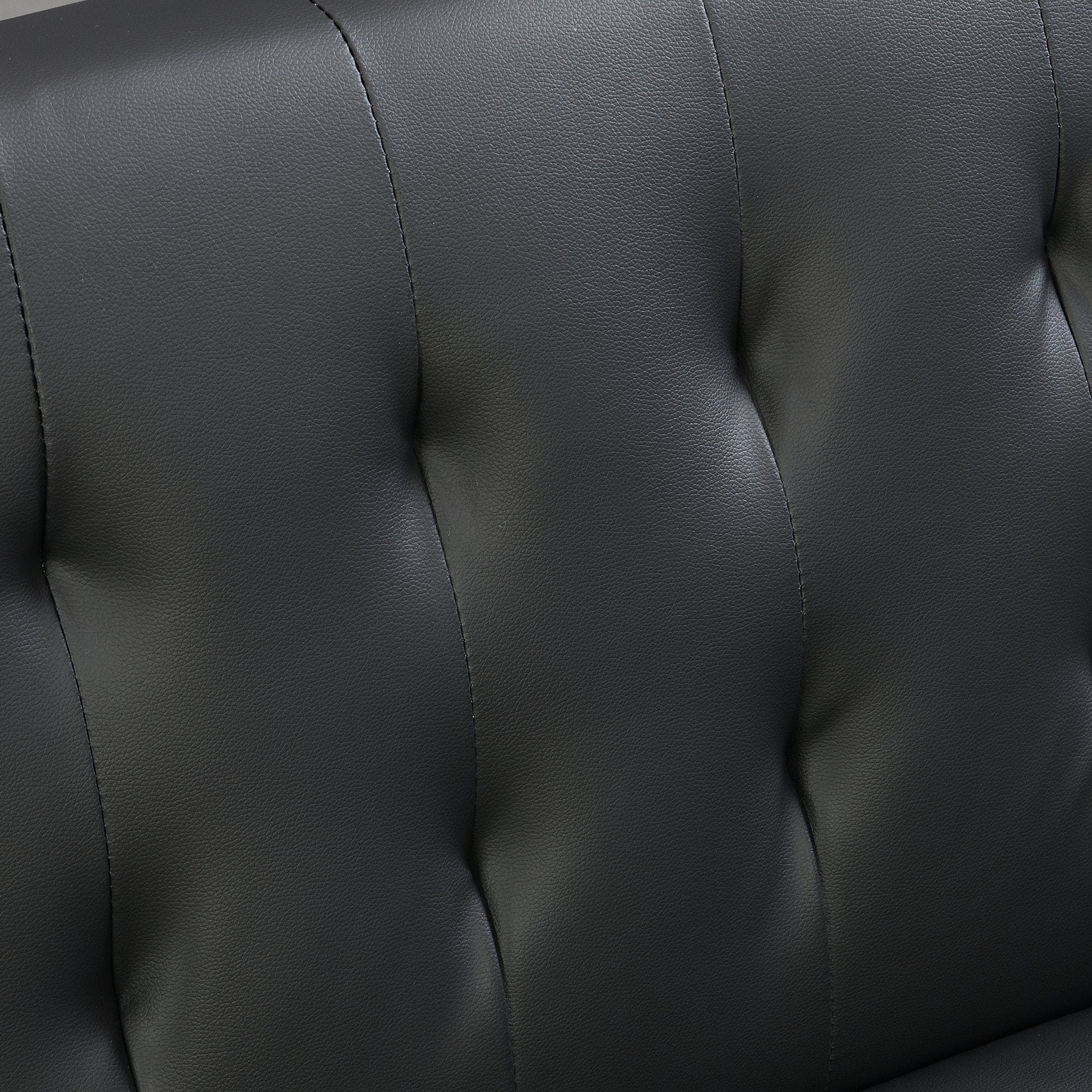 sofa bed black pvc