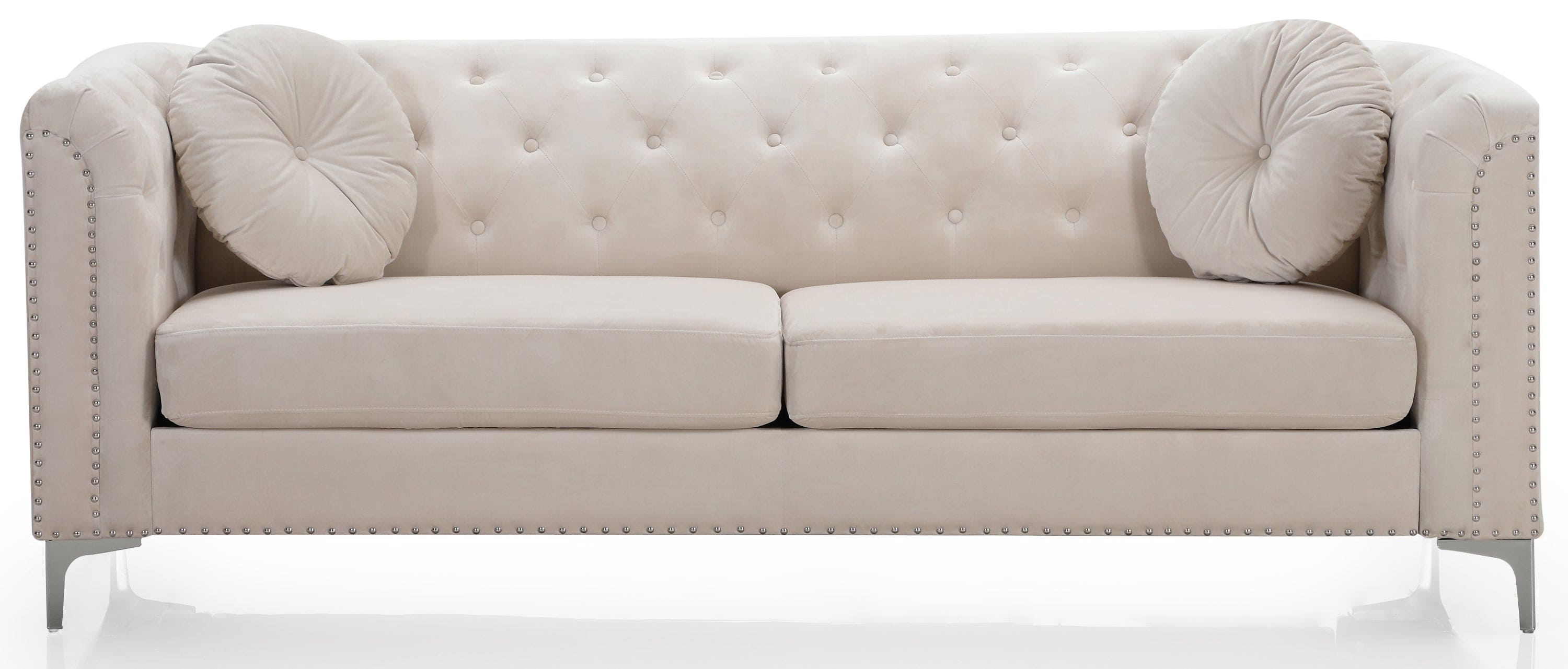 Glory Furniture Pompano G898A-S Sofa ( 2 Boxes ) , IVORY