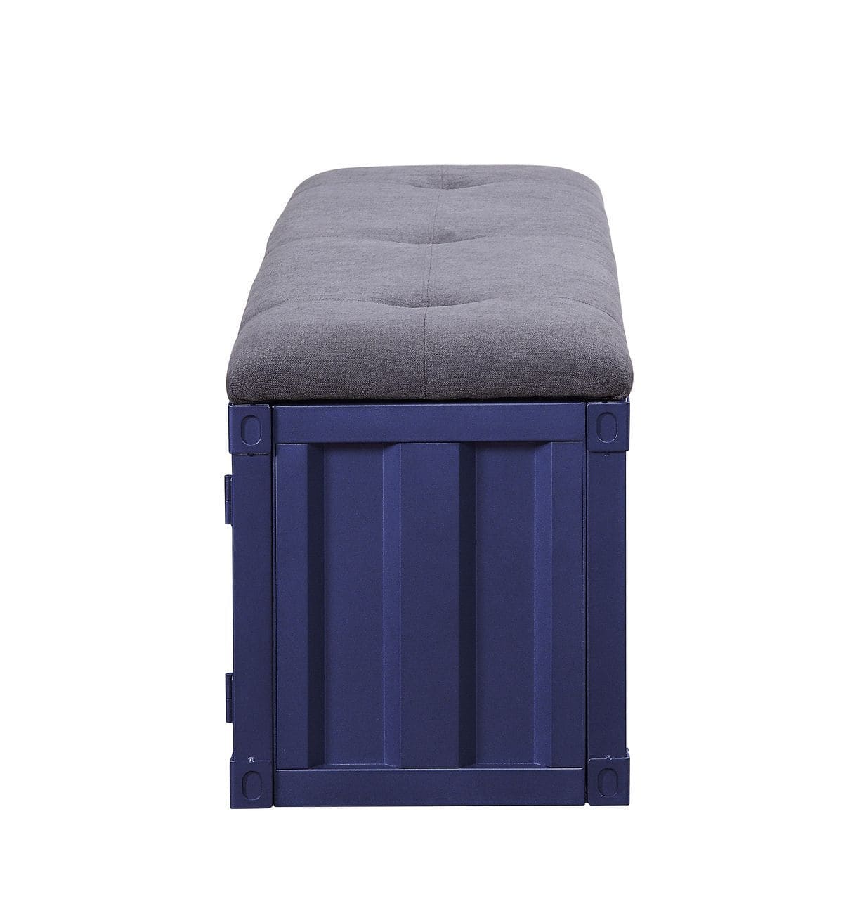 ACME Cargo Bench (Storage), Gray Fabric & Blue 35942