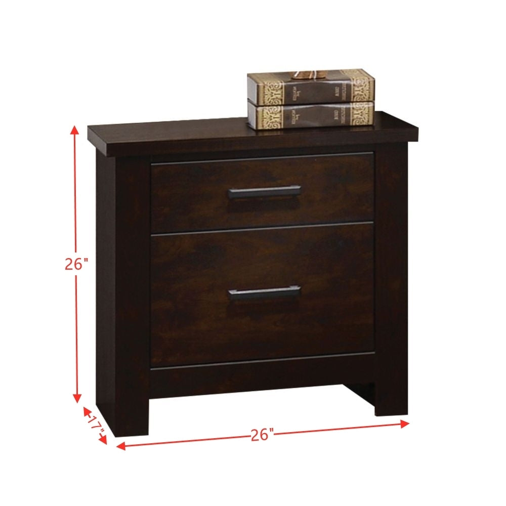 ACME Panang Nightstand in Mahogany 23373