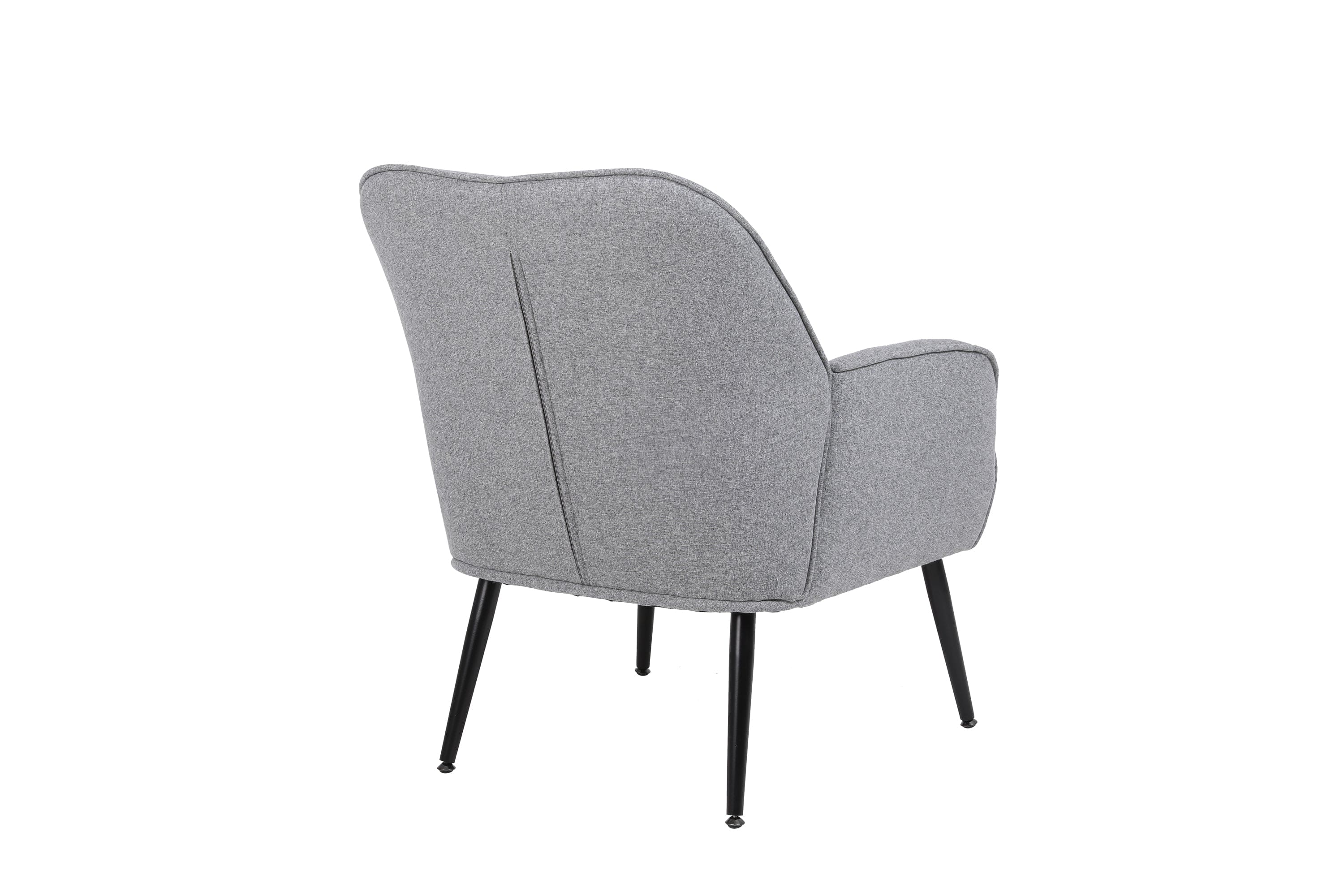 Modern Mid Century Chair velvet  Sherpa Armchair for Living Room Bedroom Office Easy Assemble(Light Grey)