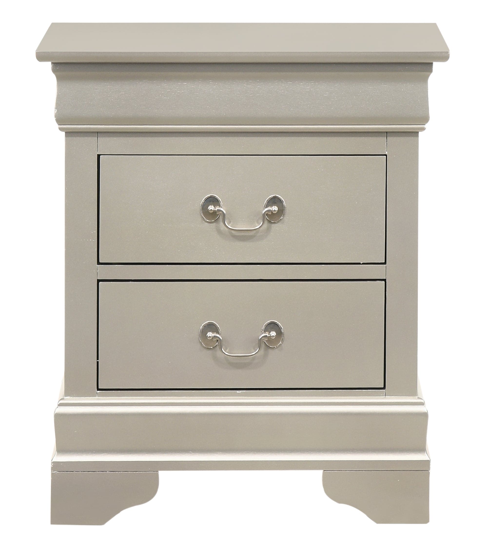 Glory Furniture LouisPhillipe G02103-N Nightstand , Silver Champagne