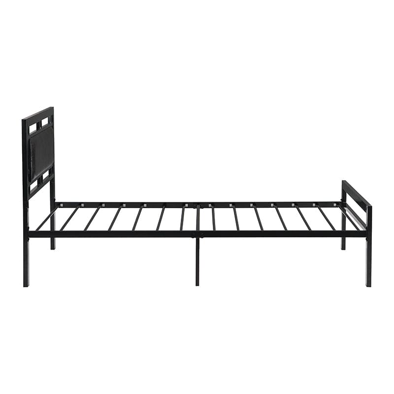 Twin Size metal bed Sturdy System Metal Bed Frame ,Modern style and comfort to any bedroom ,black