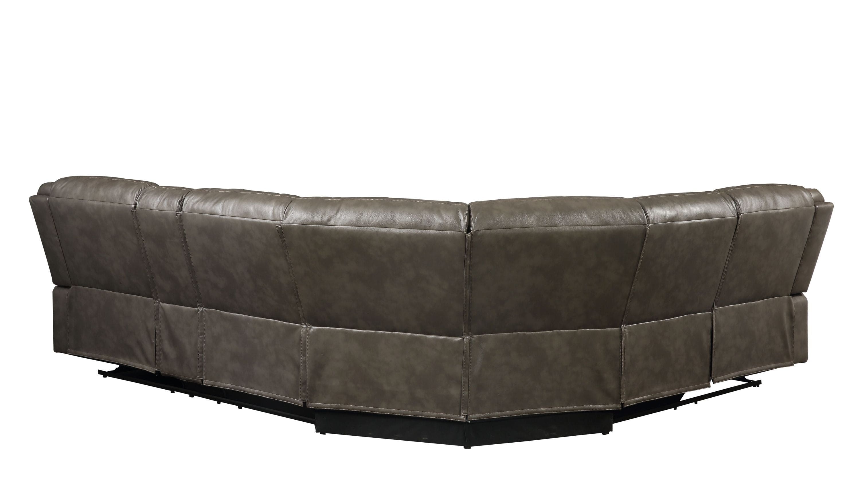 ACME Tavin Sectional Sofa (Motion), Taupe Leather-Aire Match 52540