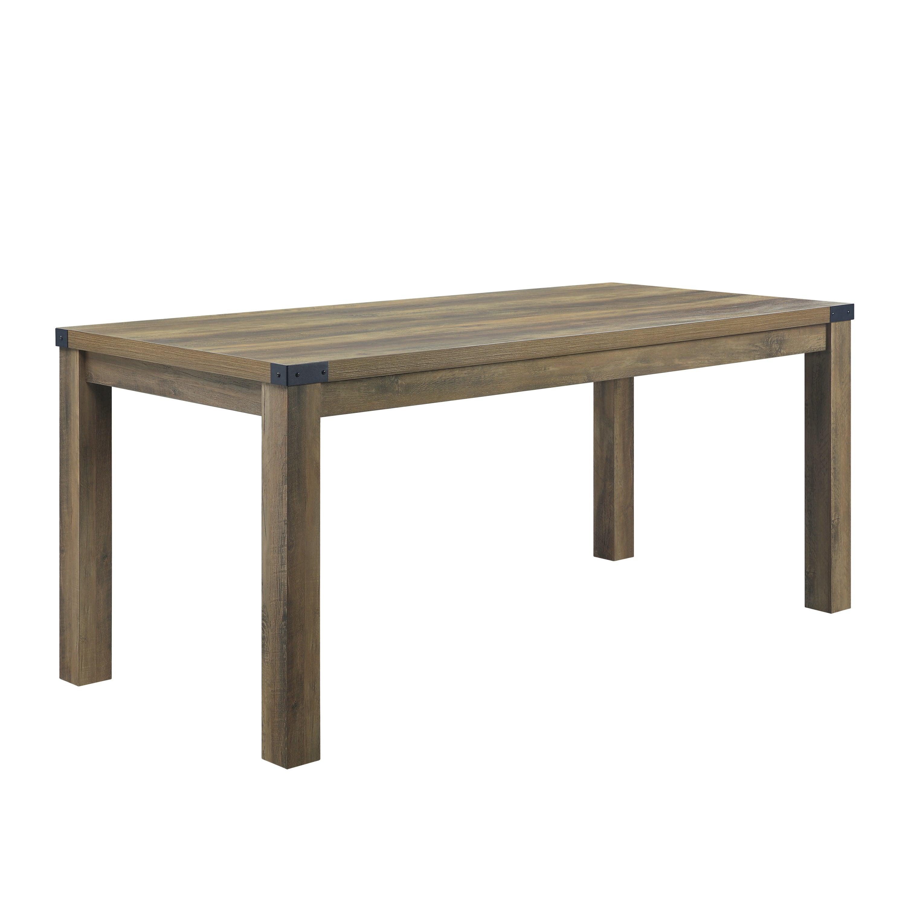 ACME Abiram Dining Table in Rustic Oak Finish DN01028