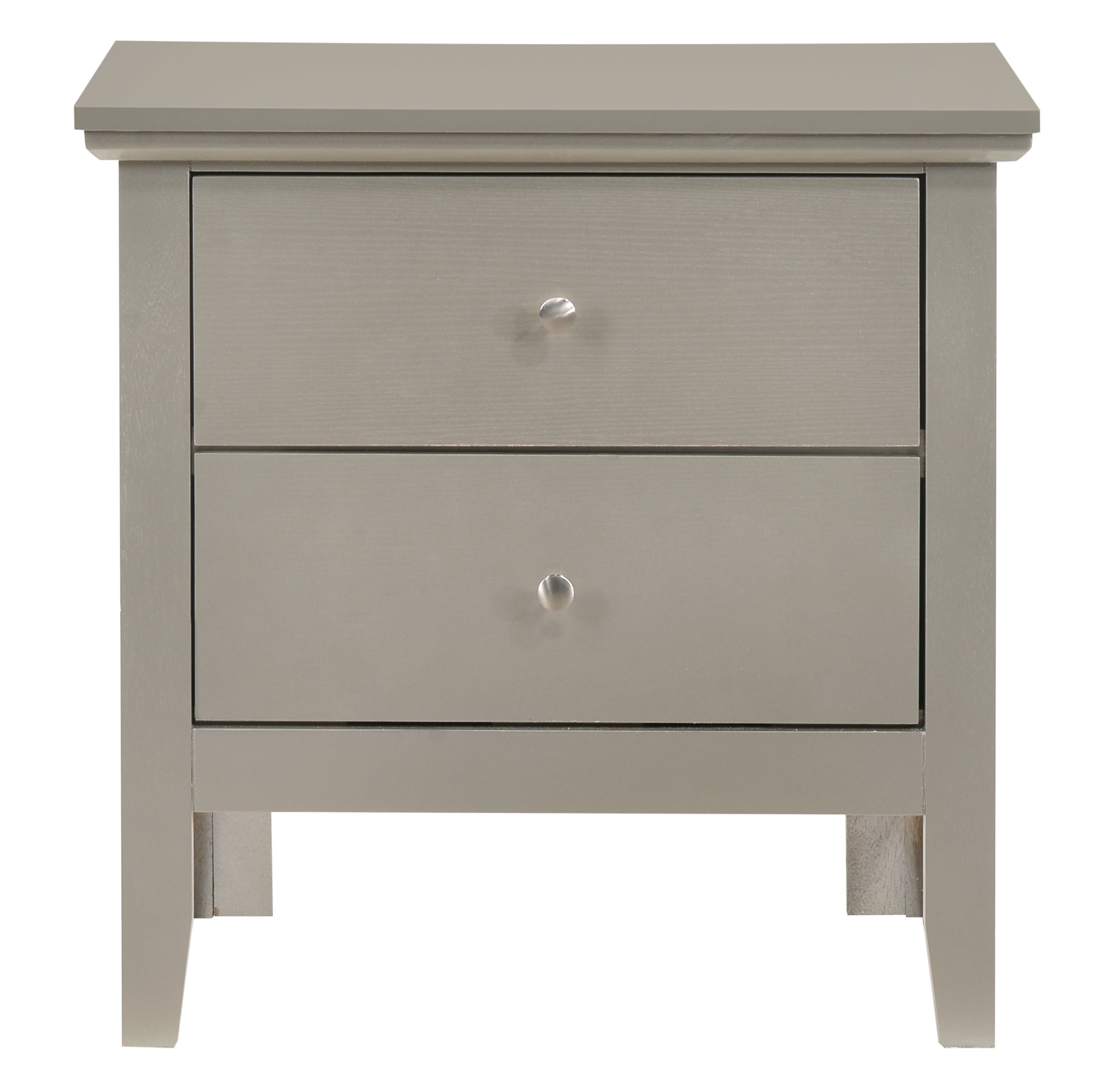 Glory Furniture Primo G1333-N Nightstand , Silver Champagne