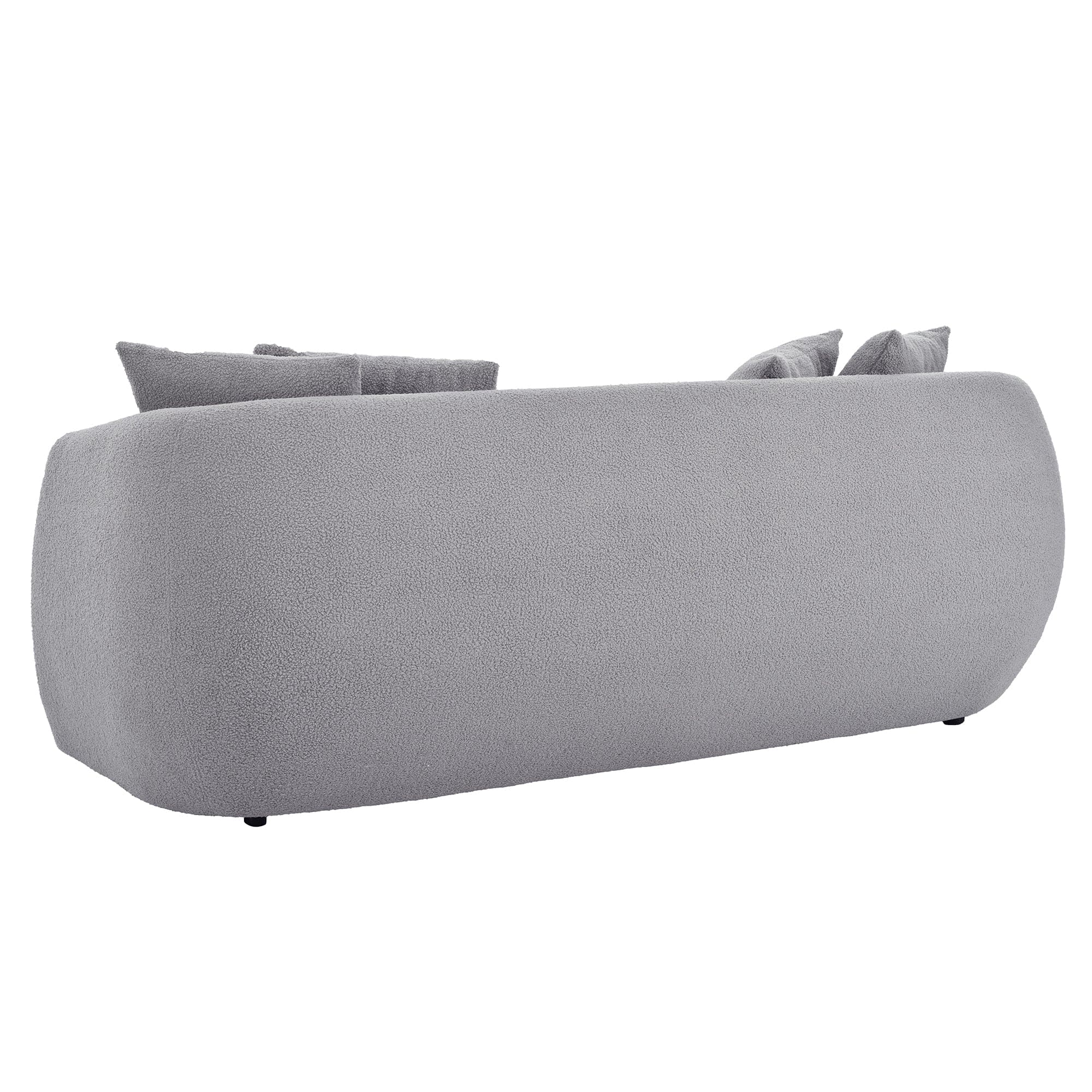 U_Style Upholstered Sofa,Modern Arm Chair for Living Room and Bedroom,with 4 Pillows