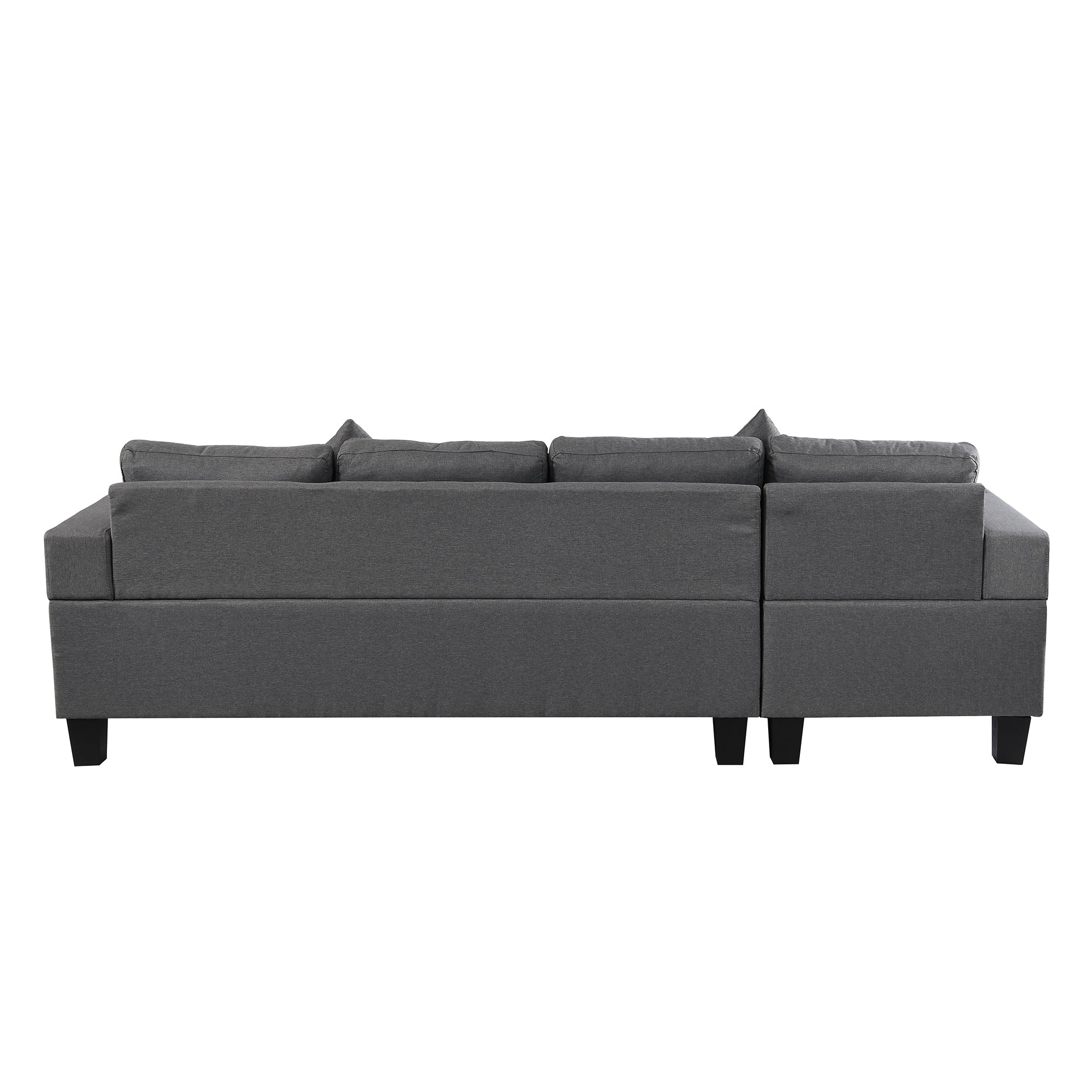 Sectional Sofa Set for Living Room with L Shape  Chaise Lounge ,cup holder and  Left or Right Hand Chaise  Modern 4 Seat