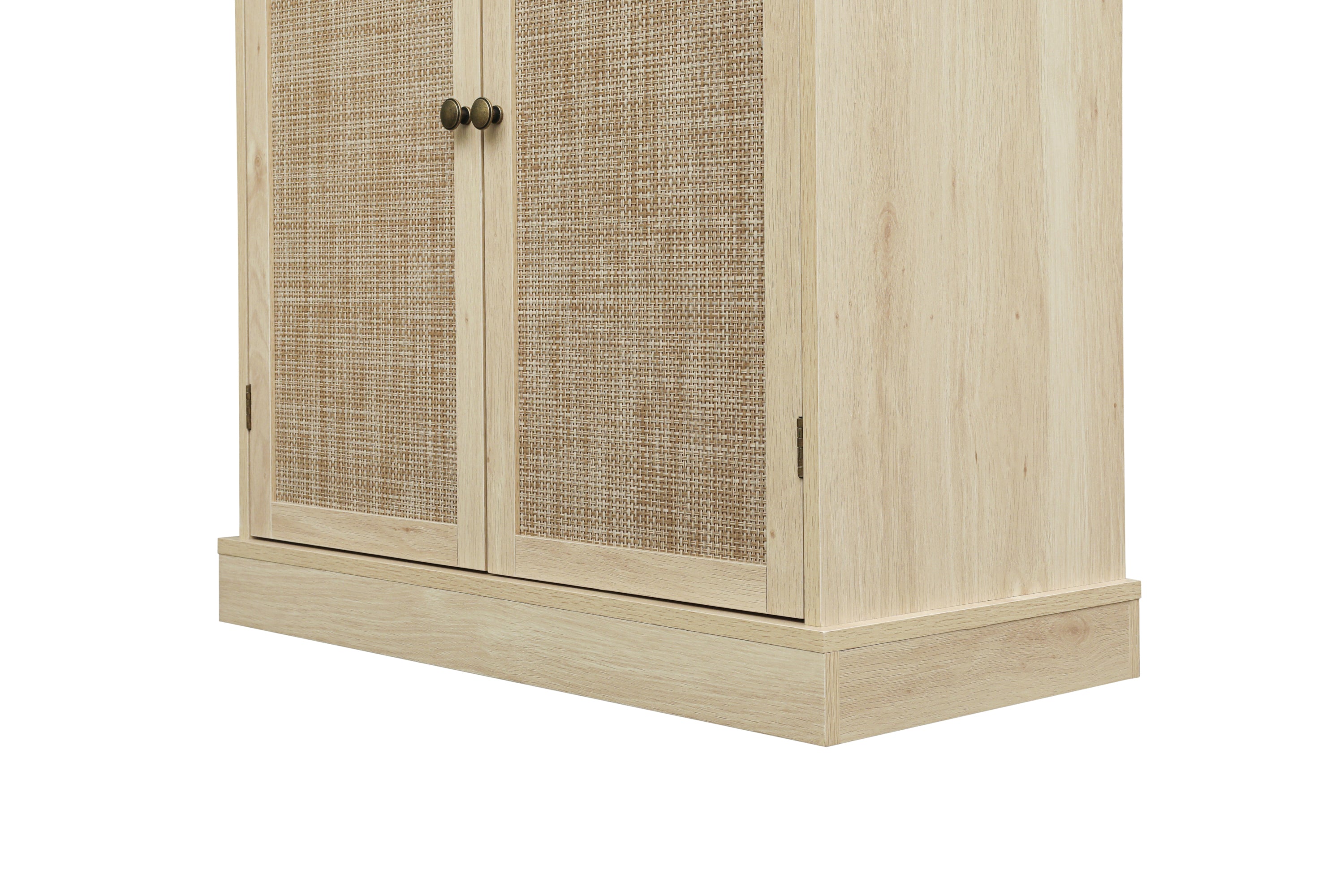 4 Door Cabinet with 1 Drawer, with 4 Adjustable Inner Shelves, Storage Cabinet