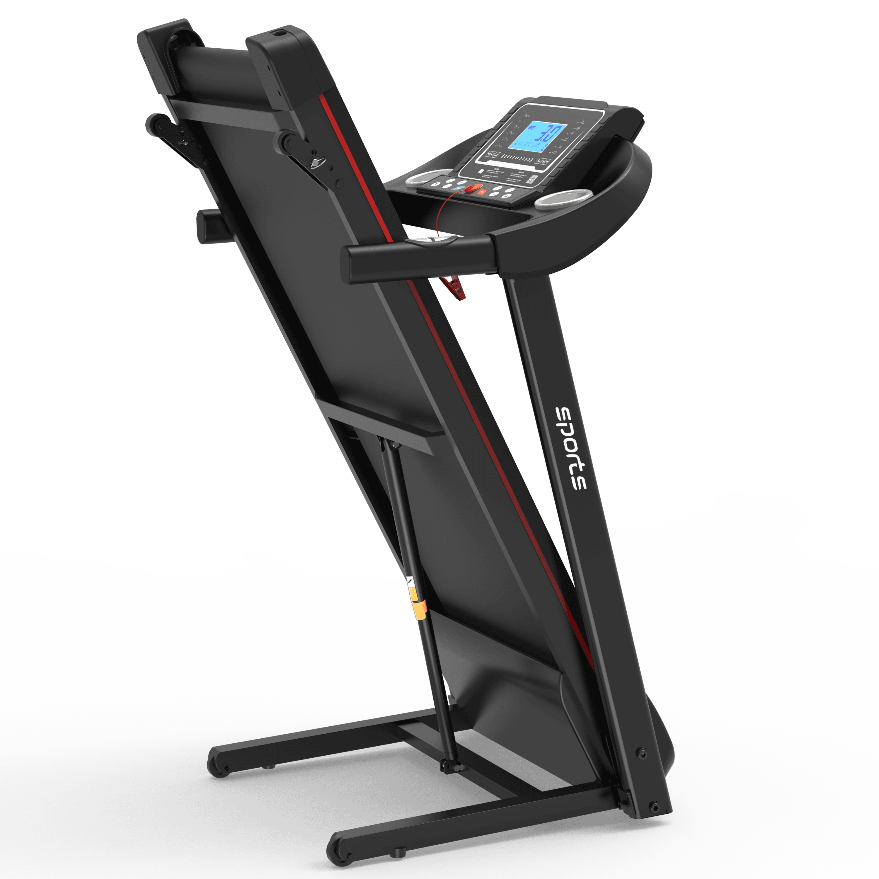 Fitshow App Home Foldable Treadmill with Incline, Folding Treadmill for Home Workout, Electric Walking Treadmill Machine 5" LCD Screen 250 LB Capacity Bluetooth Music