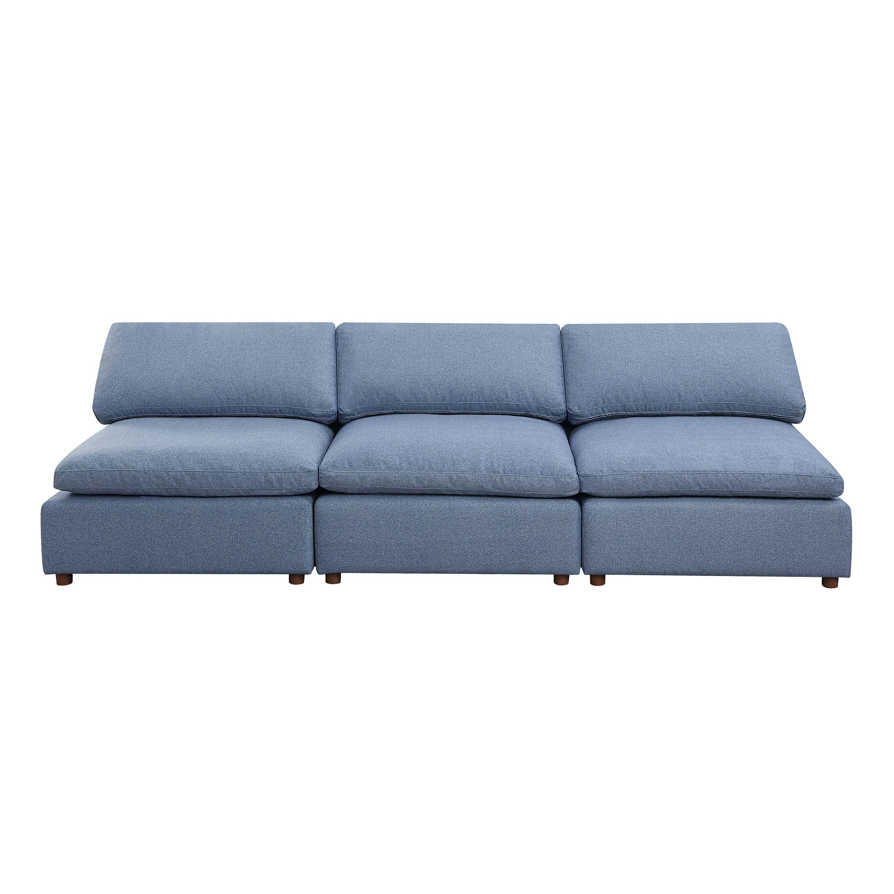 Modern Modular Sectional Sofa Set, Self-customization Design Sofa, Blue