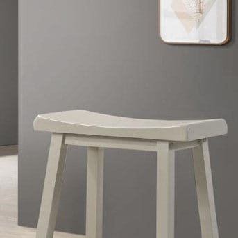 Set of 2 Alonzo Light Gray Backless Ergonomic Counter Height Stool