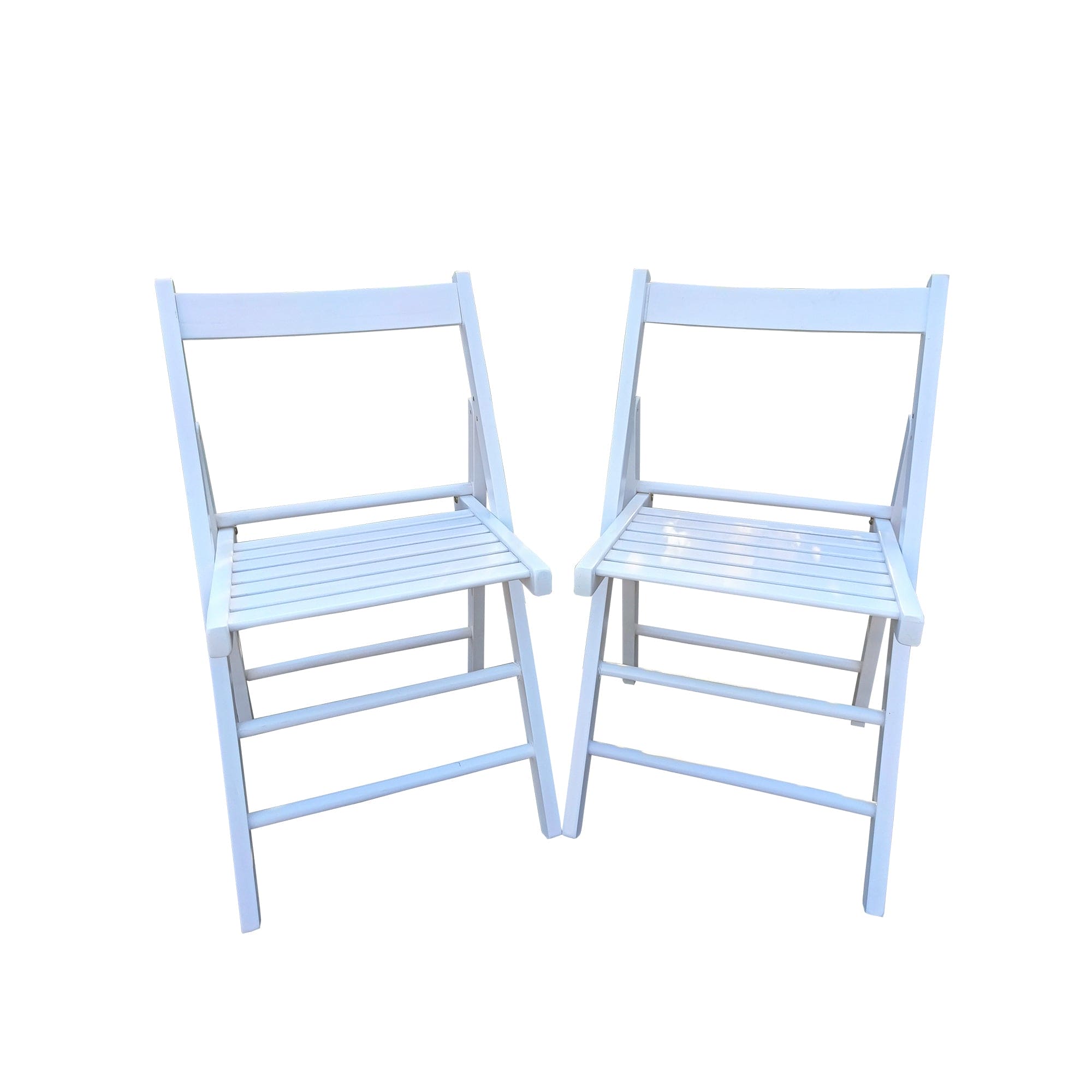 FOLDING CHAIR-2/S, FOLDABLE STYLE -WHITE