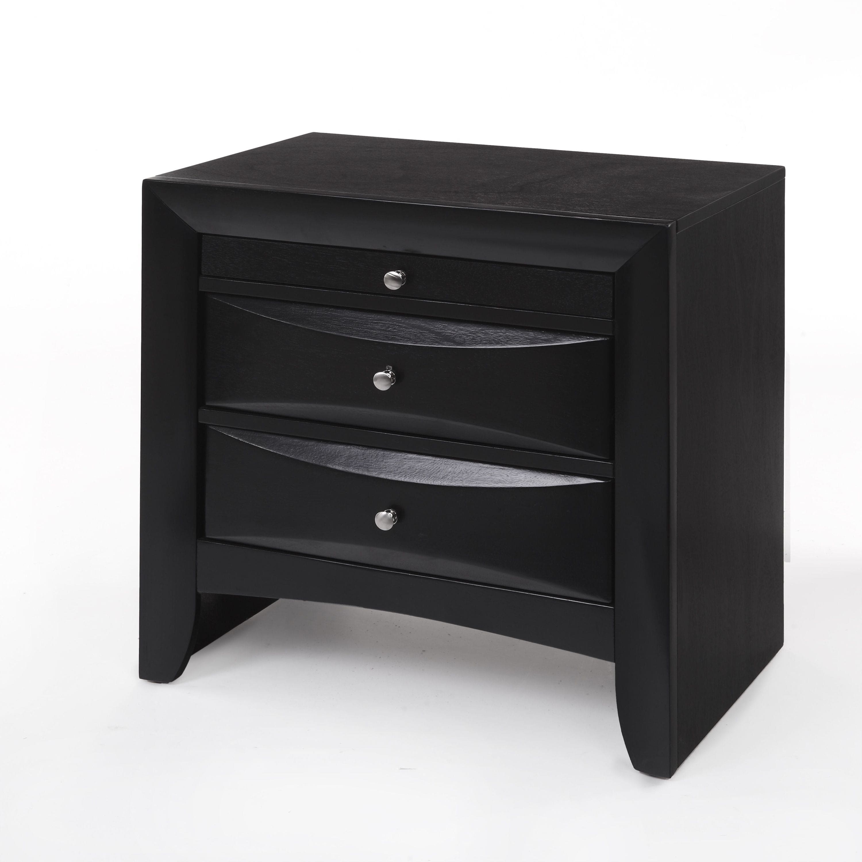 ACME Ireland Nightstand in Black 04163