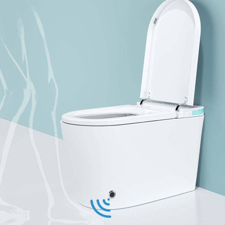 Smart Bidet Toilet with Heated Seat, Smart Toilet with AUTO Open&Close, Posterior Cleaning,Lady Care Wash, Wireness Remote Control&HD LCD Display