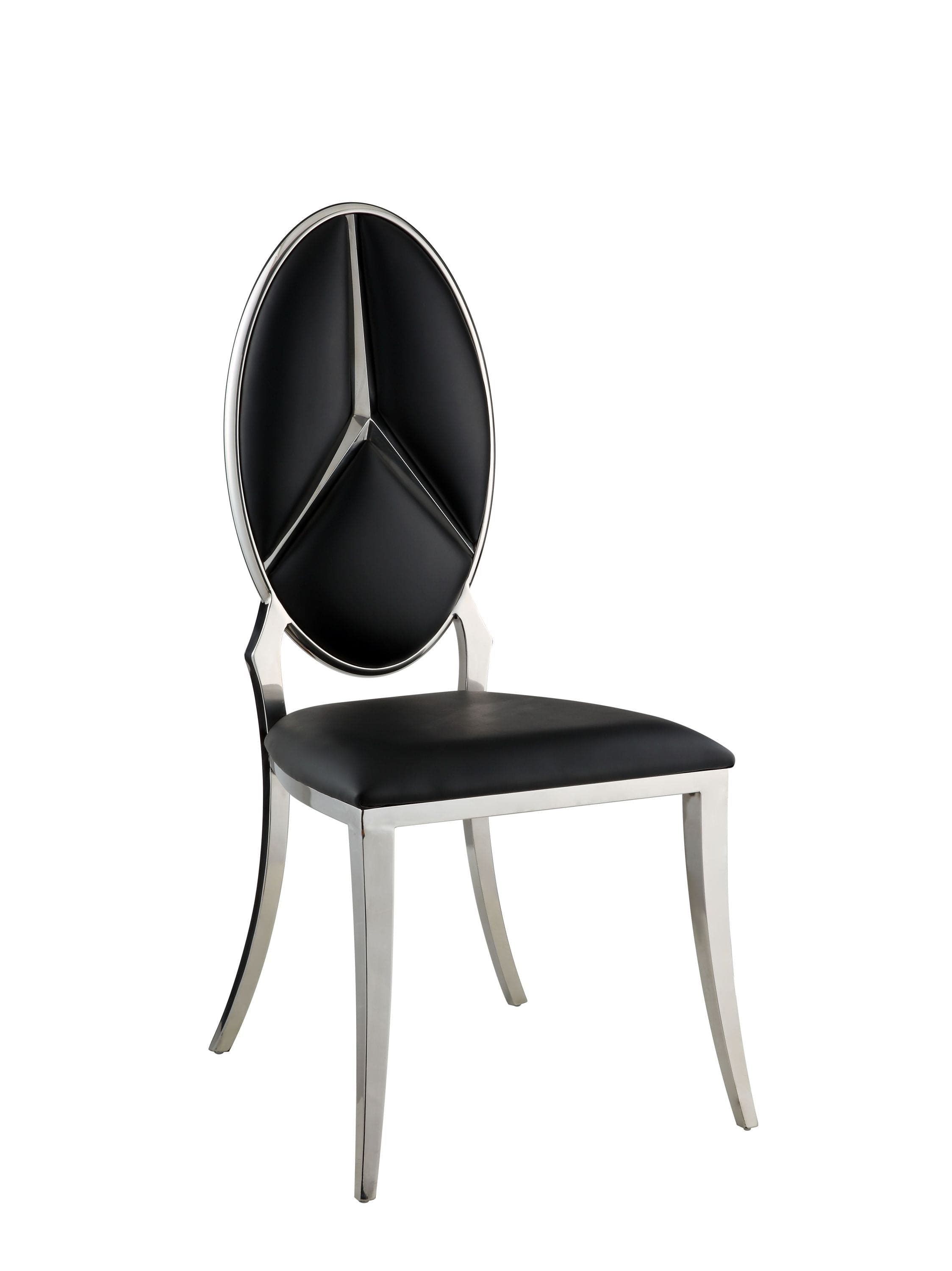 ACME Cyrene Side Chair (Set-2) in Black DN00929