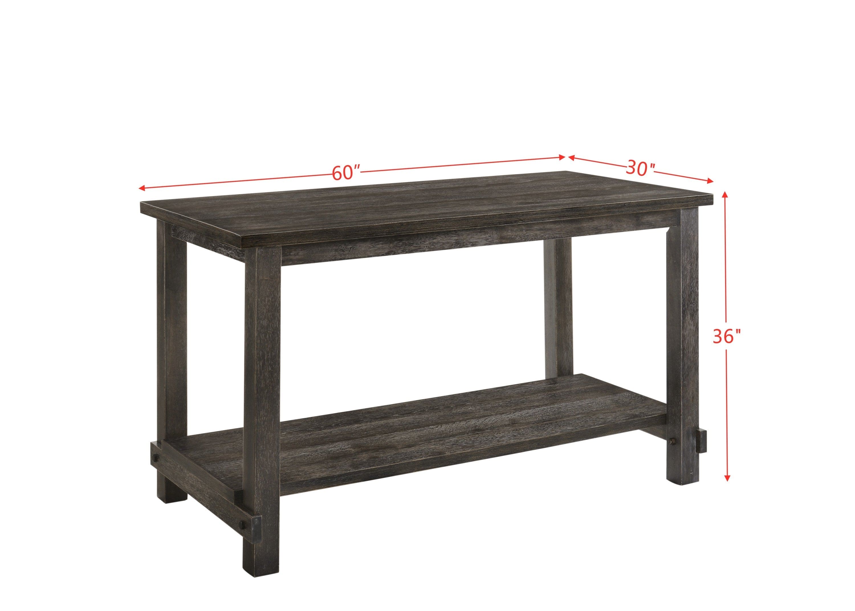 ACME Martha II Counter Height Table in Weathered Gray 73830