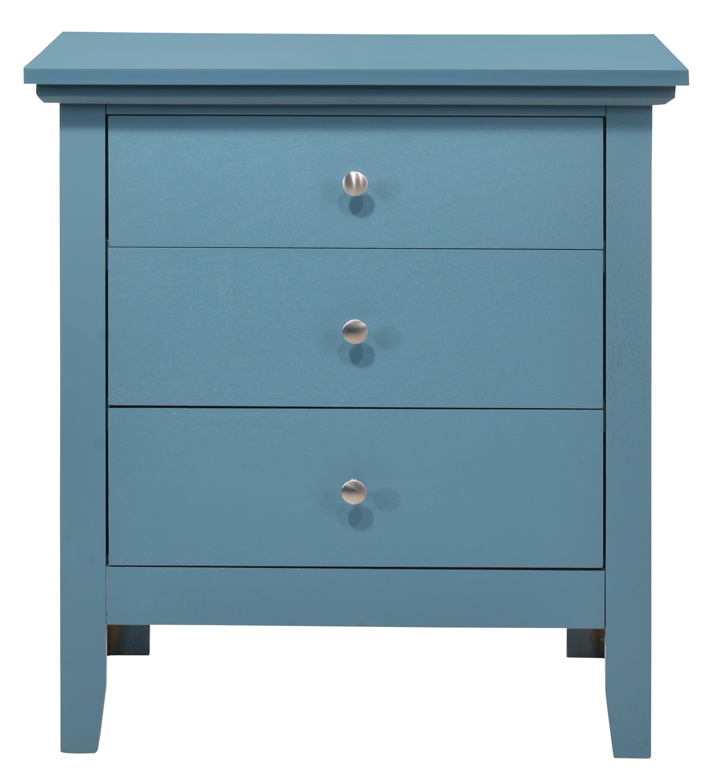 Glory Furniture Hammond G5480-N 3 Drawer Nightstand , Teal