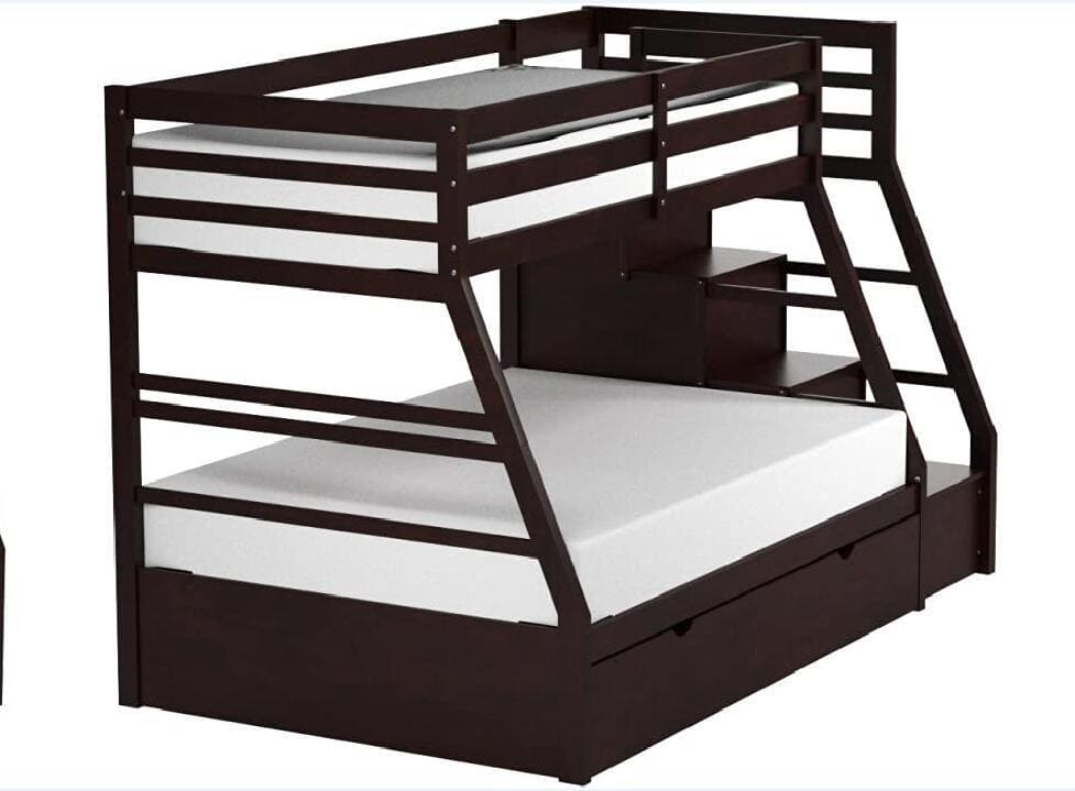 ACME Jason Bunk Bed (Twin/Full) in Espresso 37015