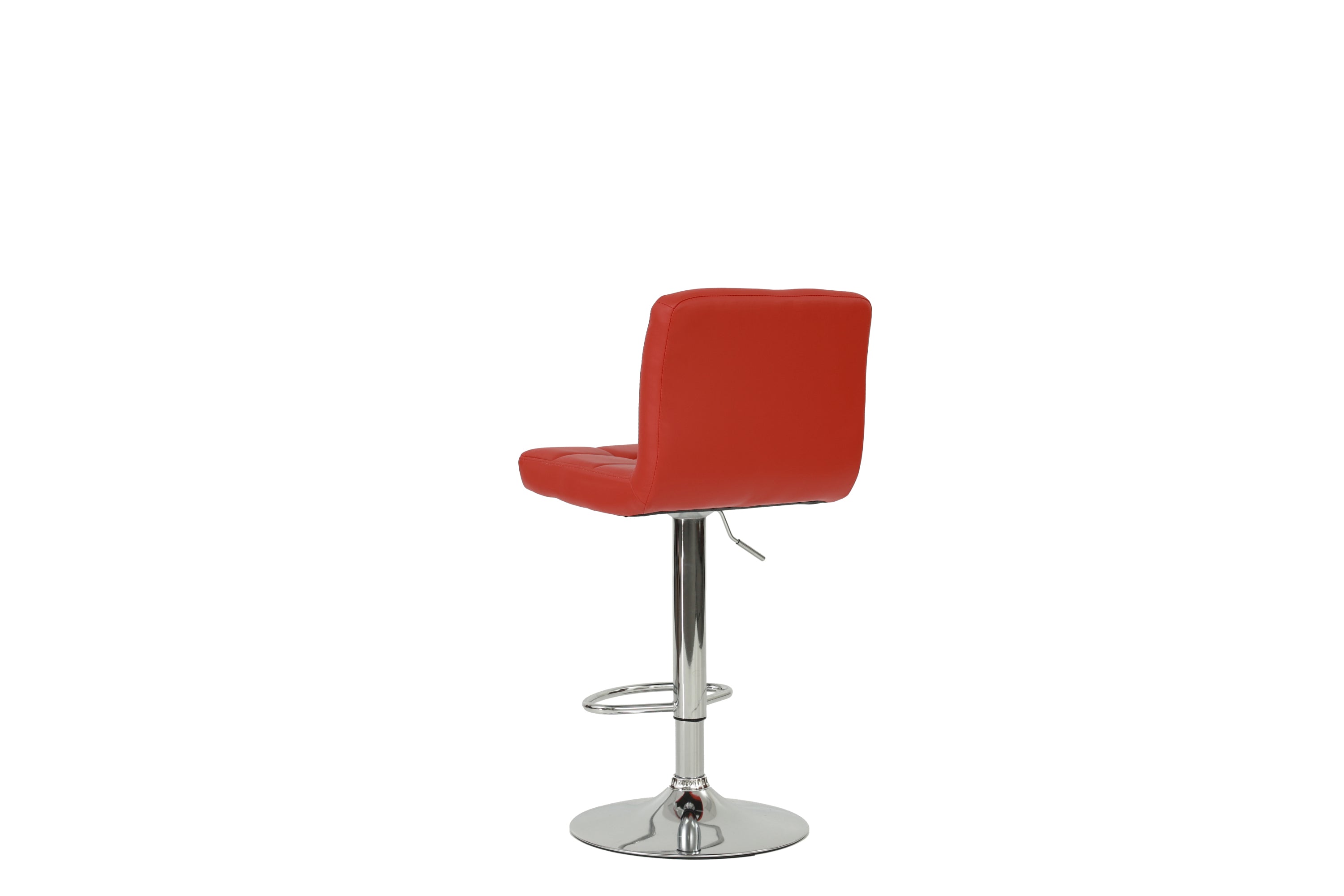 BAR STOOL in Red, Chrome