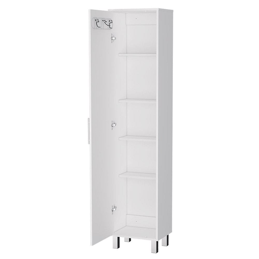 Storage Cabinet Buccan, Five Shelves, White Finish