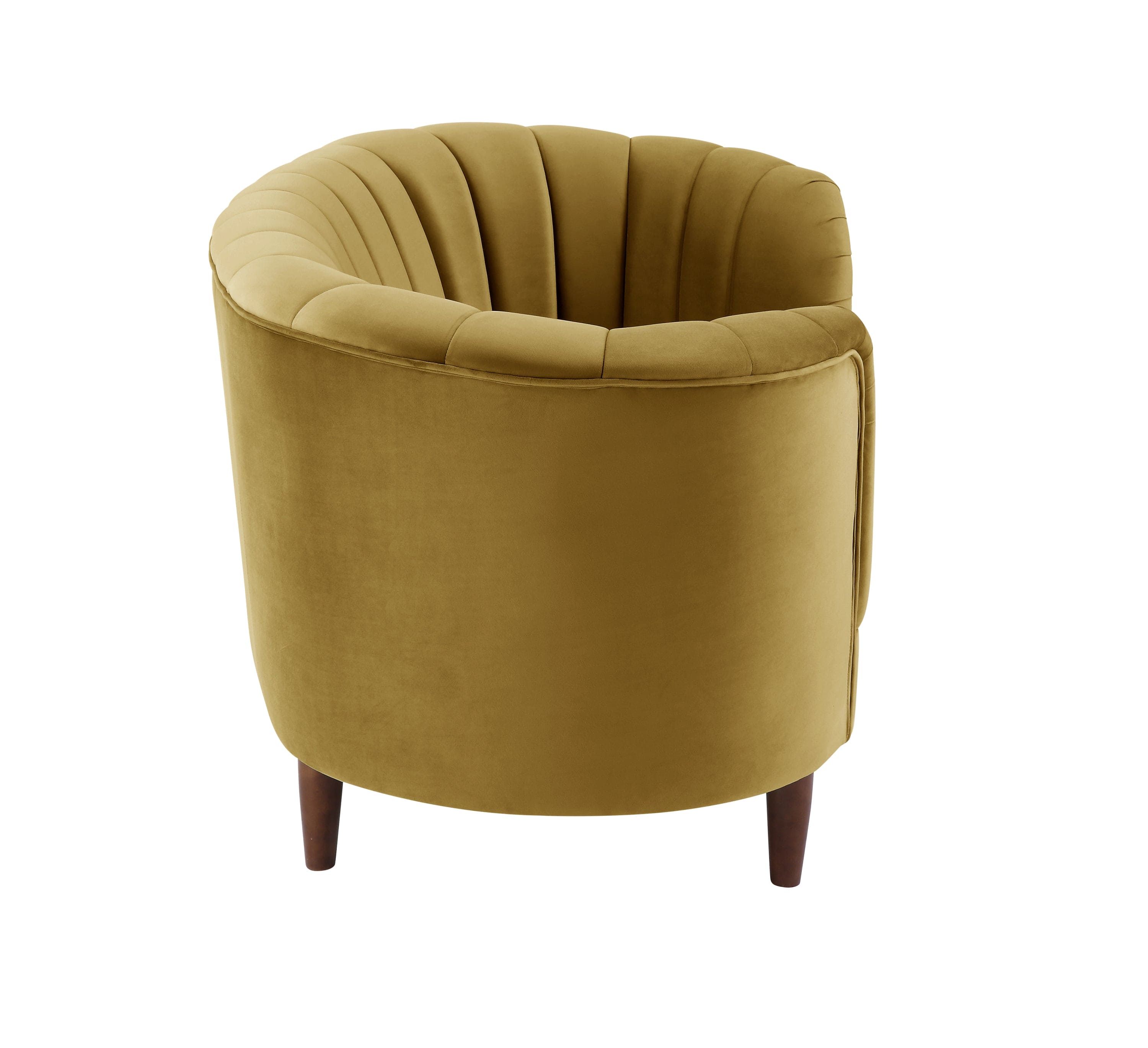 ACME Millephri Loveseat  in Olive Yellow Velvet LV00164