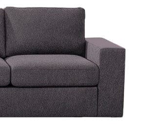 London 4 Seater Sofa in Dark Gray Linen