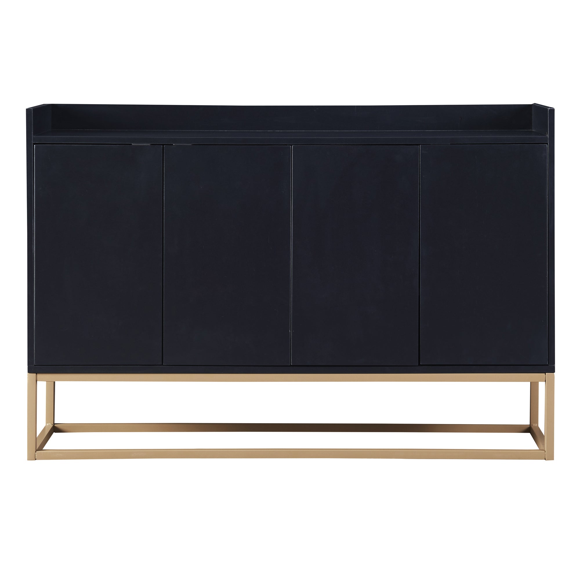 TREXM Modern Sideboard Elegant Buffet Cabinet with Large Storage Space for Dining Room, Entryway (Black)