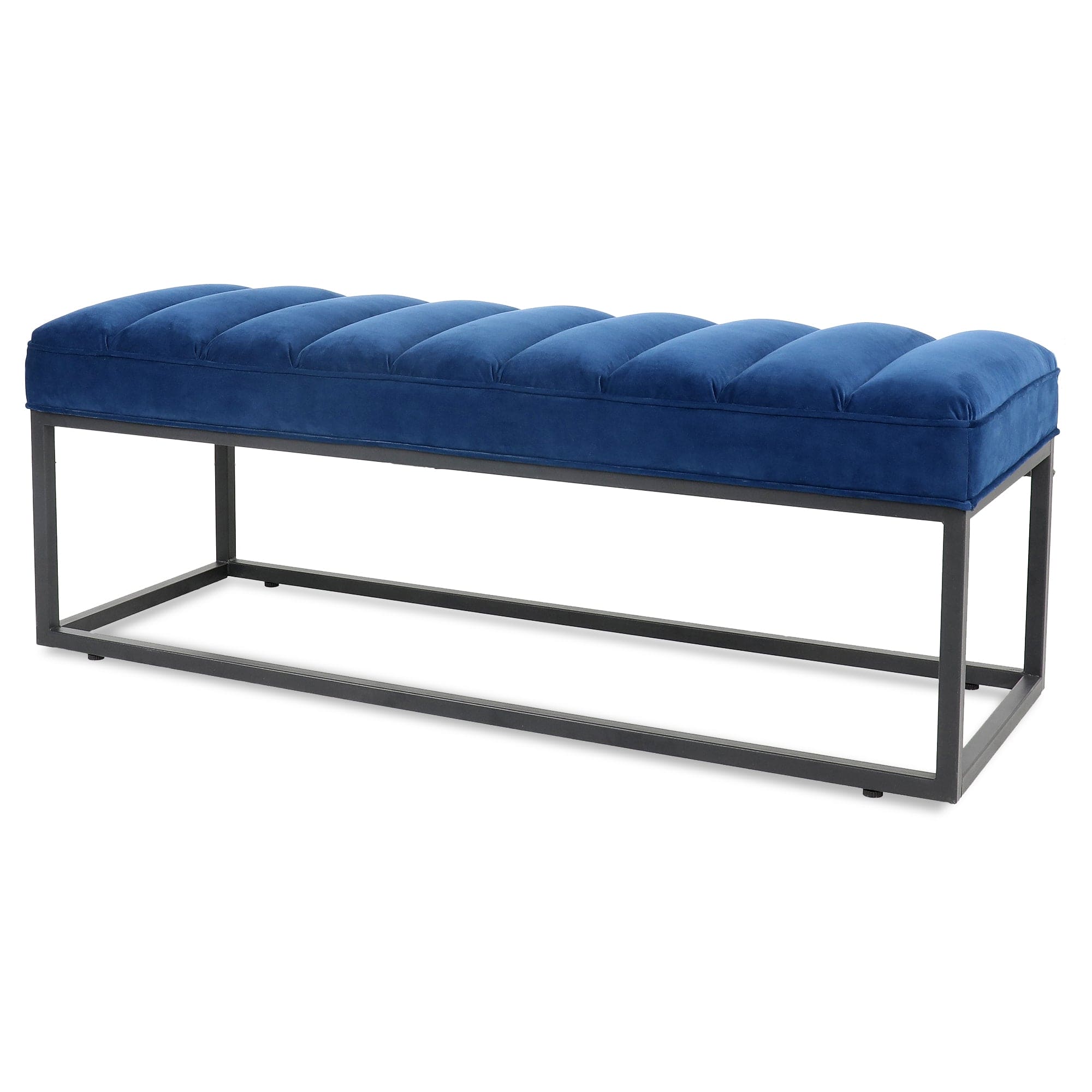 Metal Base Upholstered Bench for Bedroom for Entryway