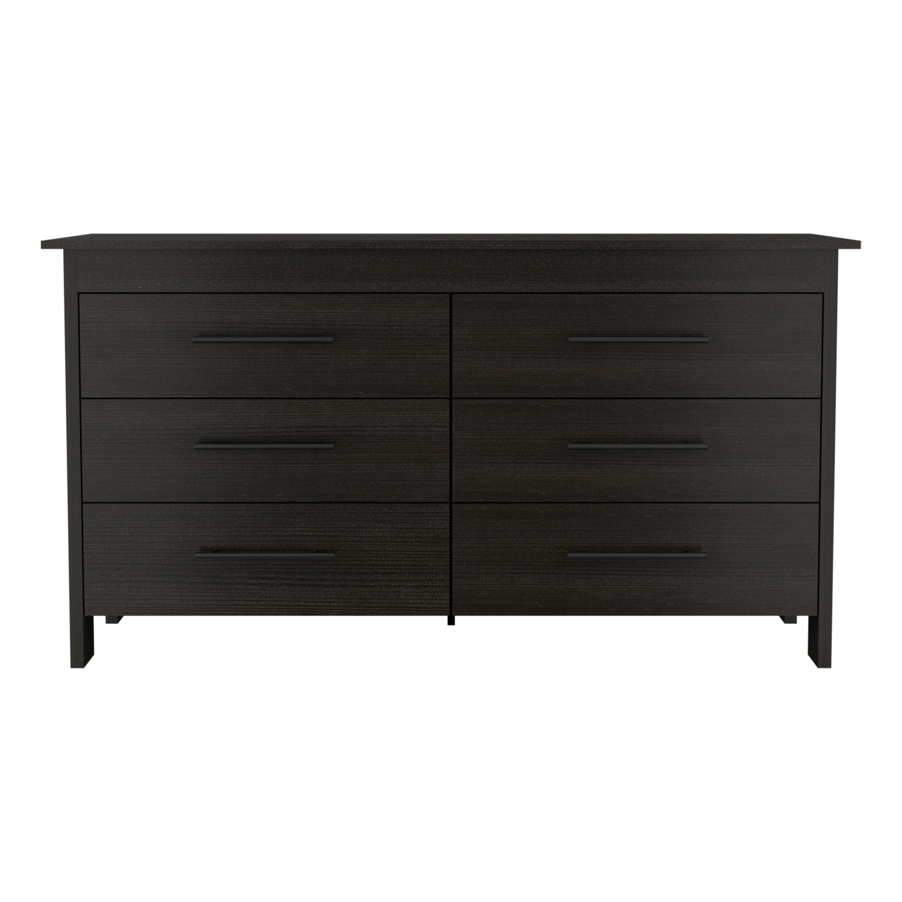 Southington 6-Drawer Rectangle Dresser Black Wengue