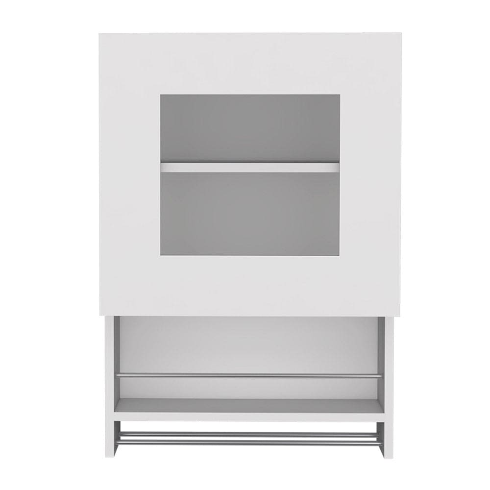 Kitchen Wall Cabinet Papua, Three Shelves, White Finish