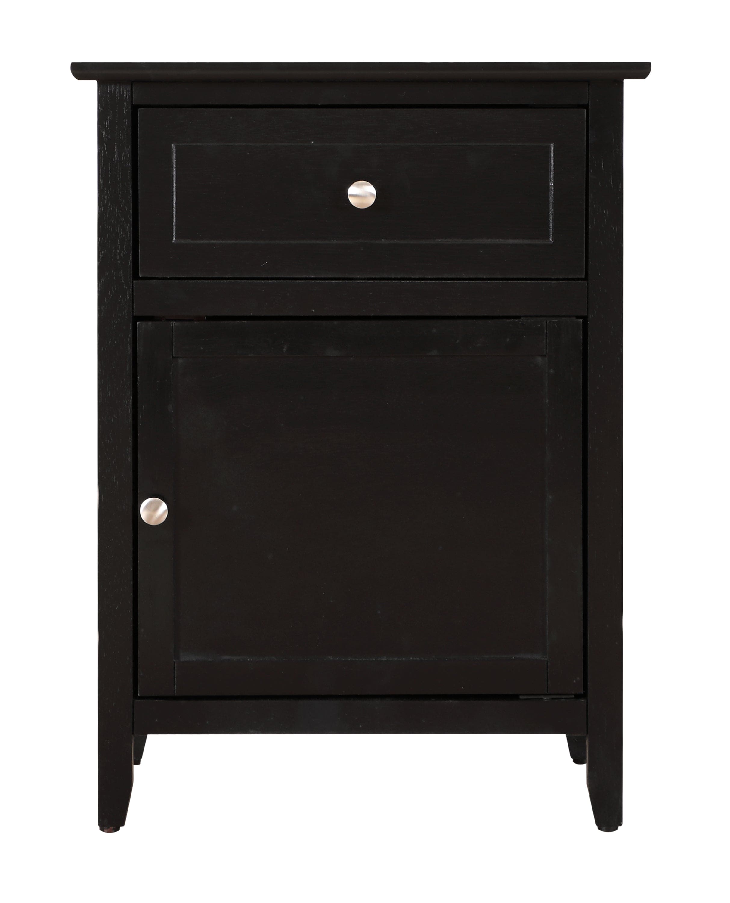 Glory Furniture Izzy G1413-N-50 1 Drawer /1 Door Nightstand , Black