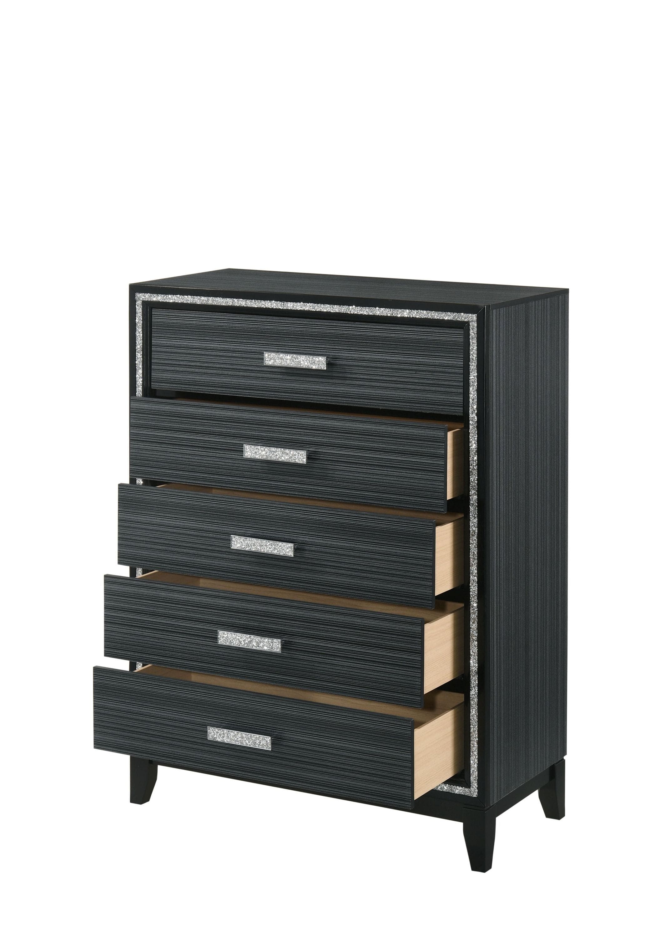 ACME Haiden Chest, Weathered Black Finish 28436