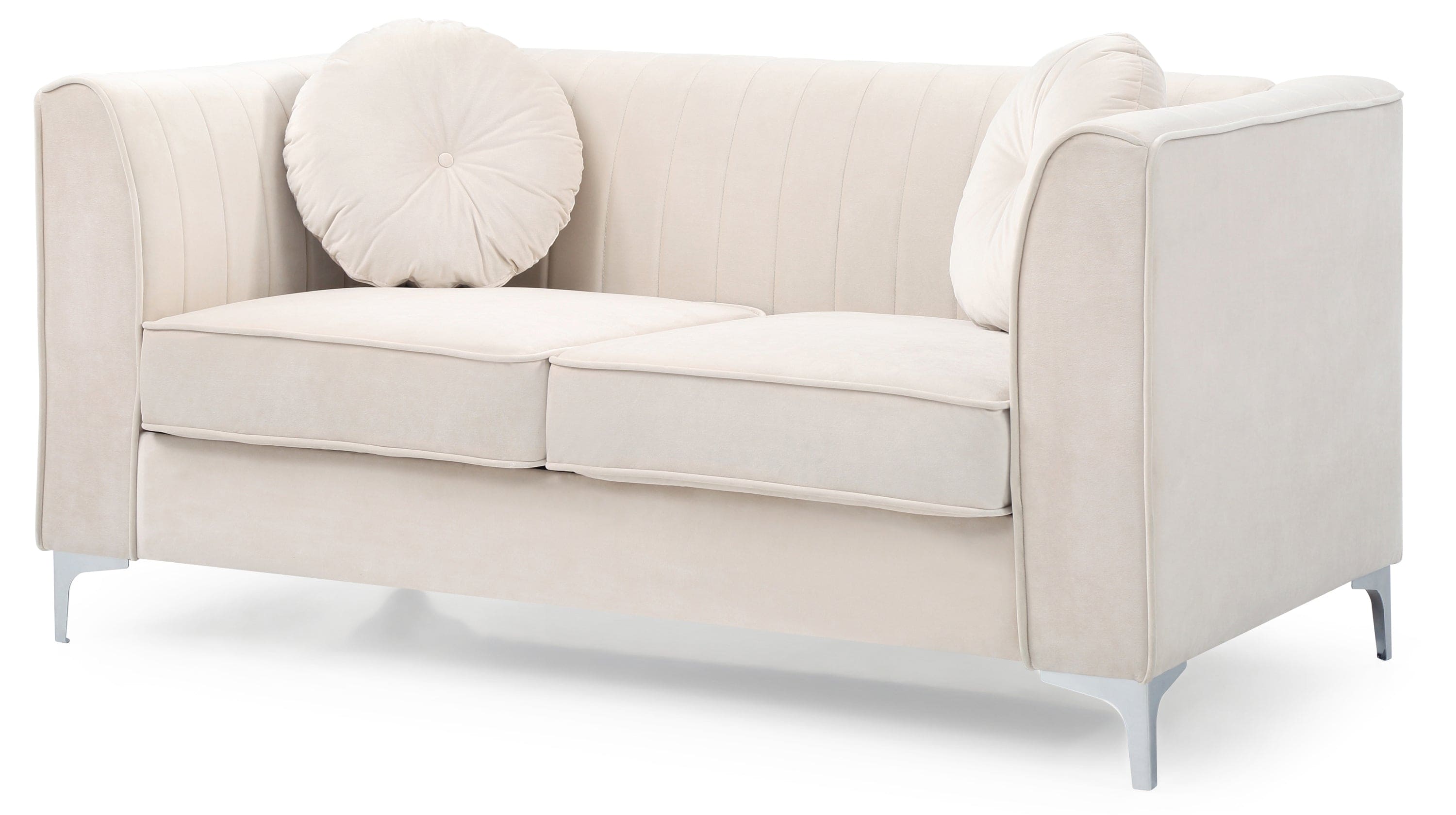 Glory Furniture Delray G797A-L Loveseat ( 2 Boxes ) , IVORY