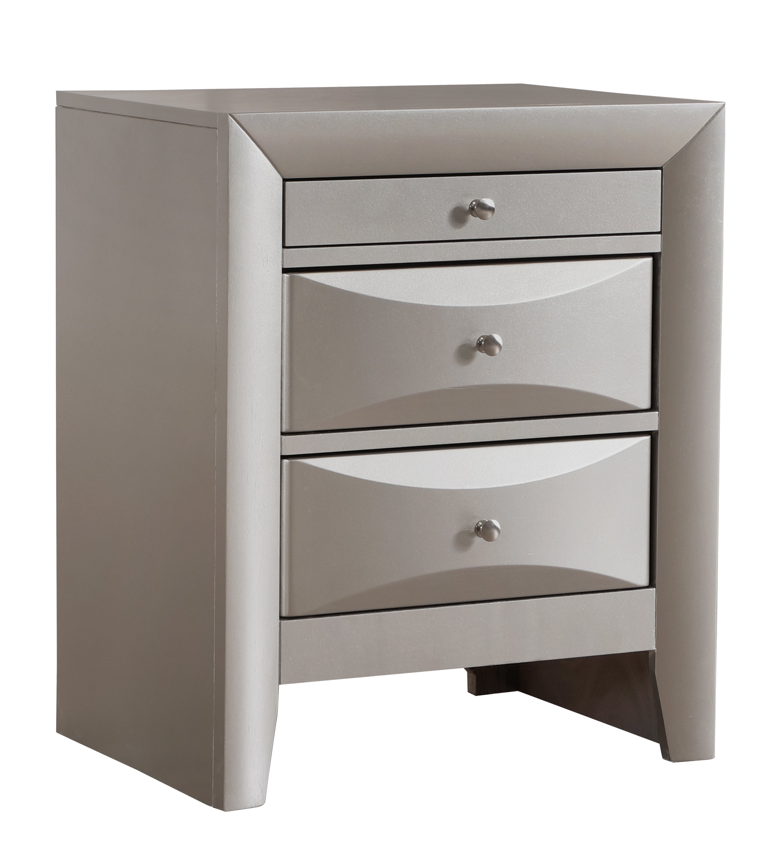 Glory Furniture Marilla G1503-N Nightstand , Silver Champagne