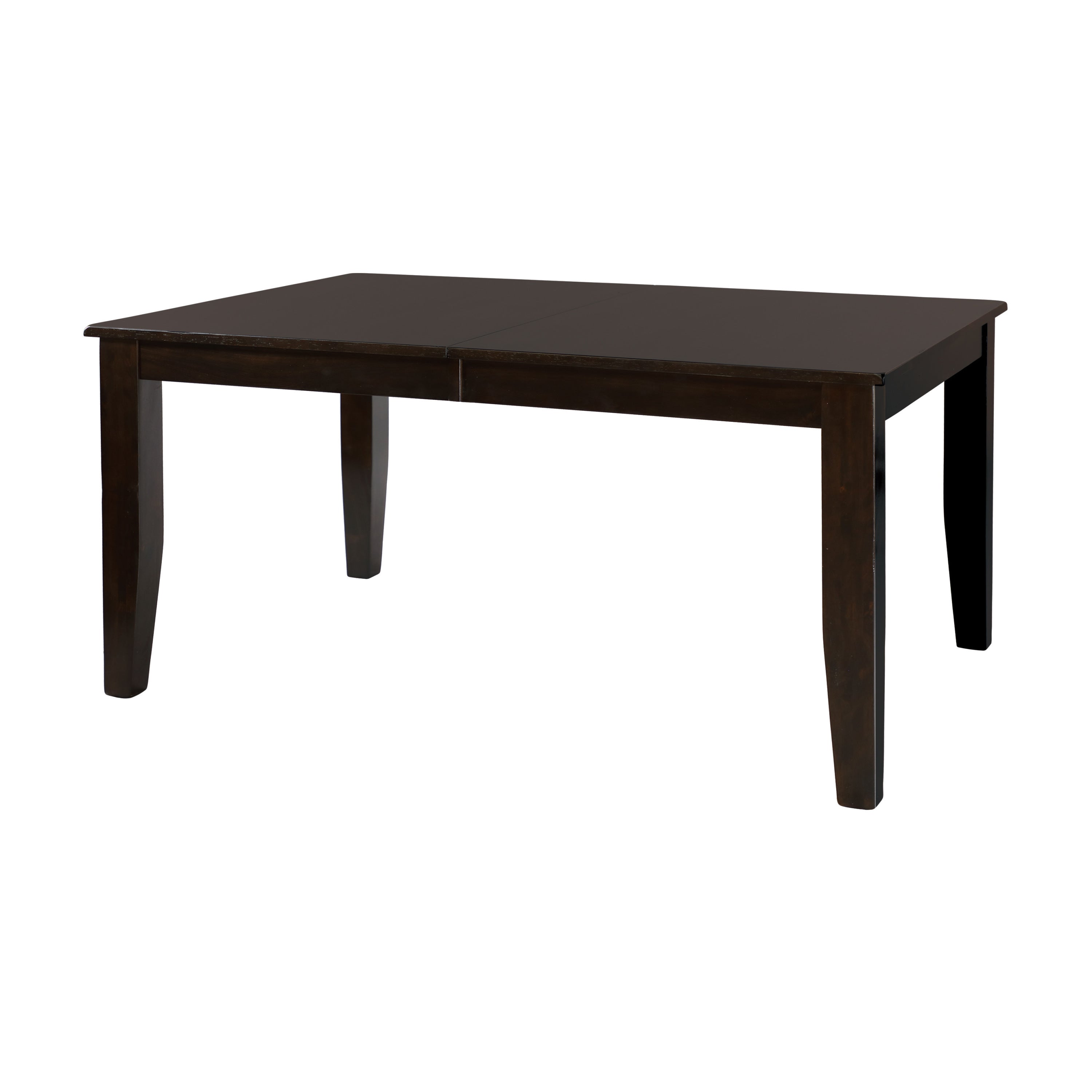 Casual Dining Warm Merlot Finish 1pc Dining Table with Self-Storing Extension Leaf Strong Durable Furniture