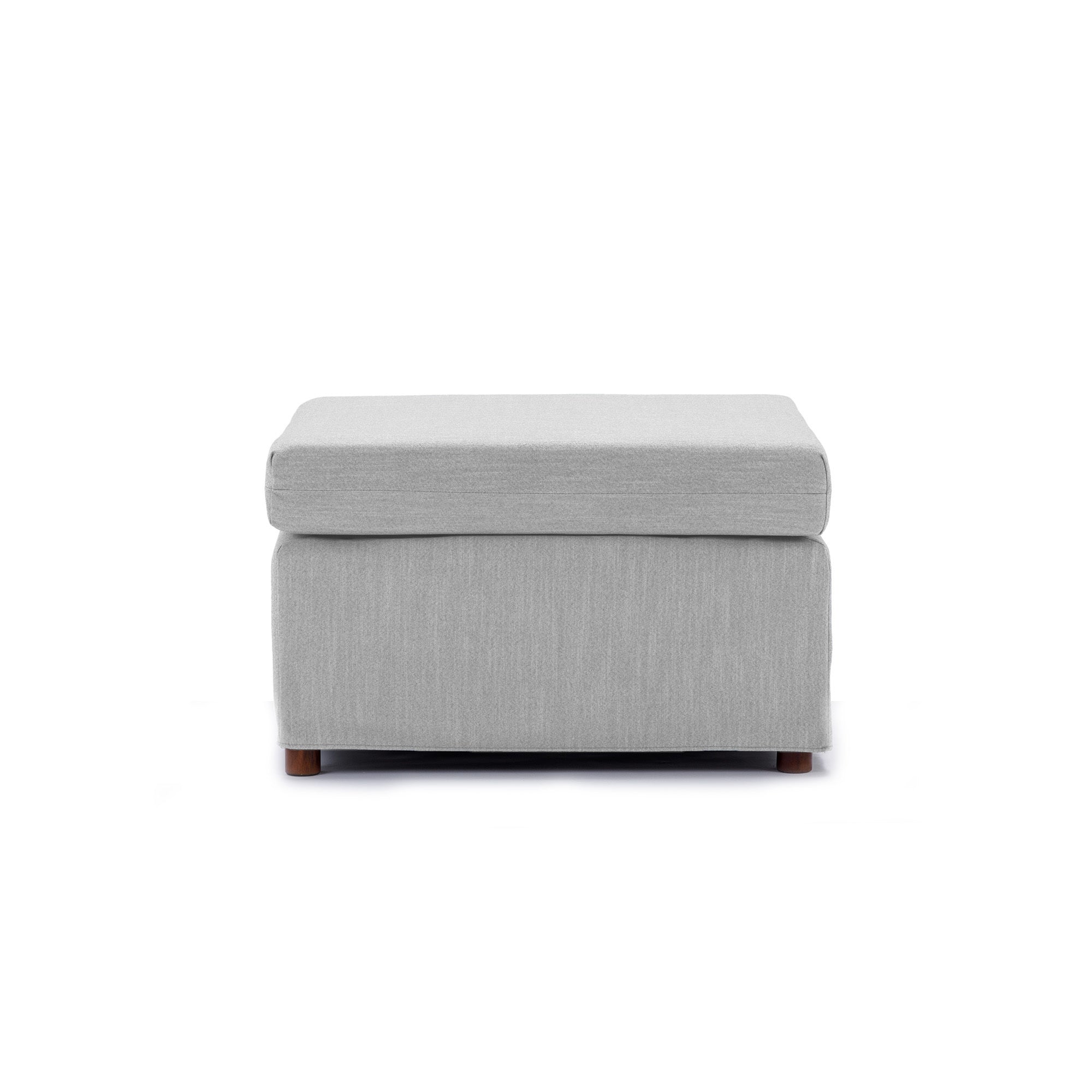 Single Movable ottoman for Modular Sectional Sofa Couch Without Storage Function, Cushion Covers Removable and Washable,Light Grey