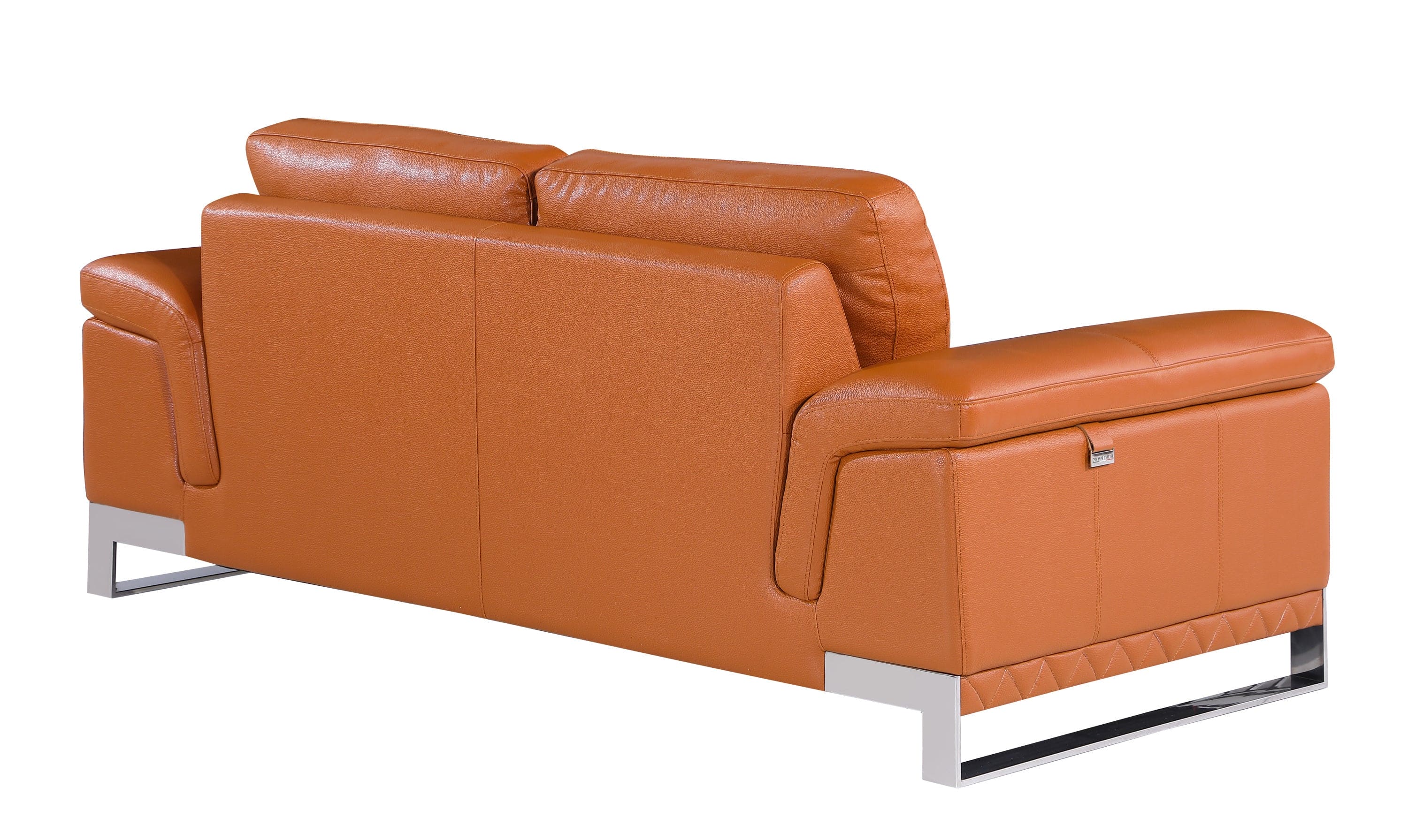 Top Grain Italian Leather Loveseat