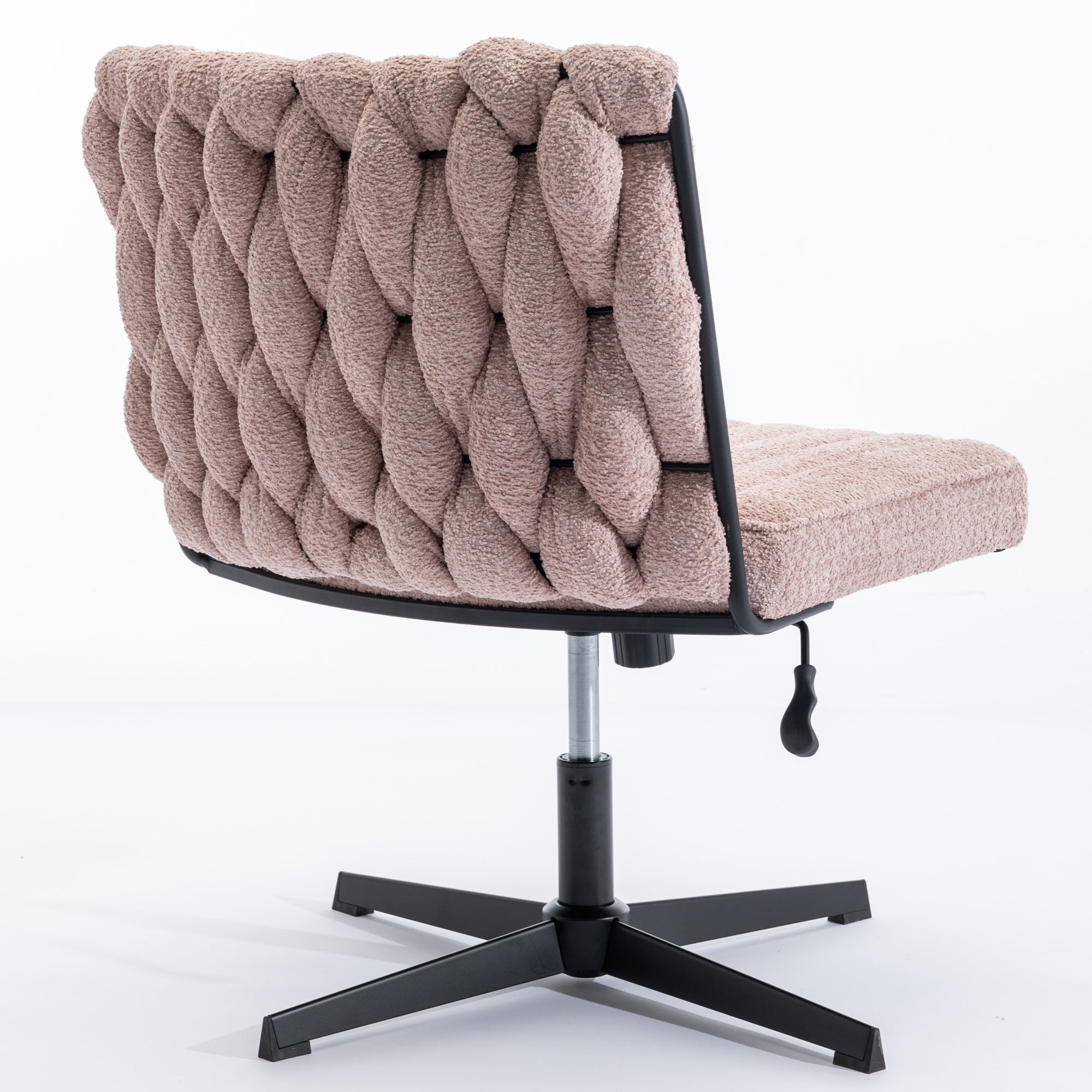 Armless Office Desk Chair No Wheels