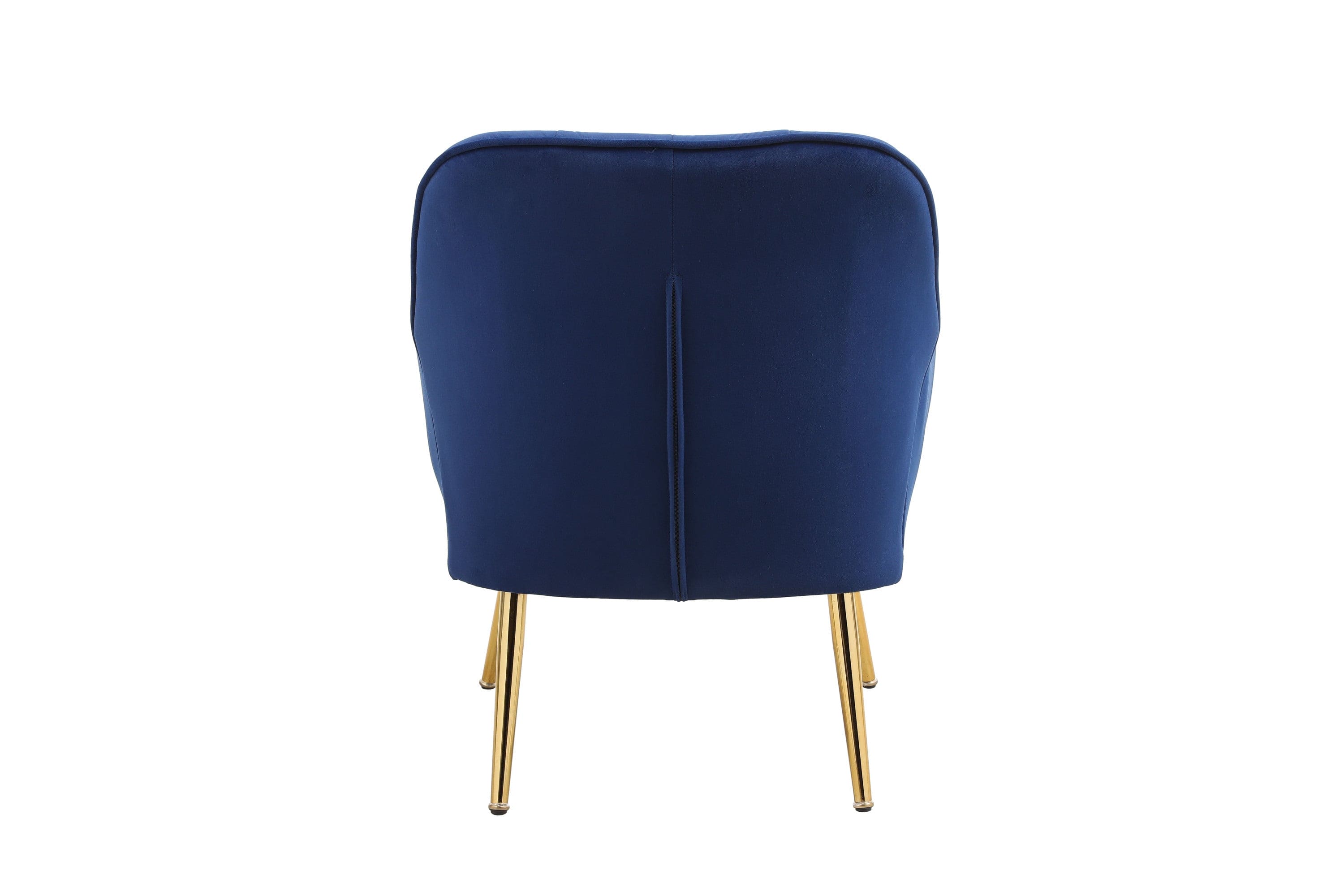 Modern Mid Century Chair velvet  Sherpa Armchair for Living Room Bedroom Office Easy Assemble(NAVY)