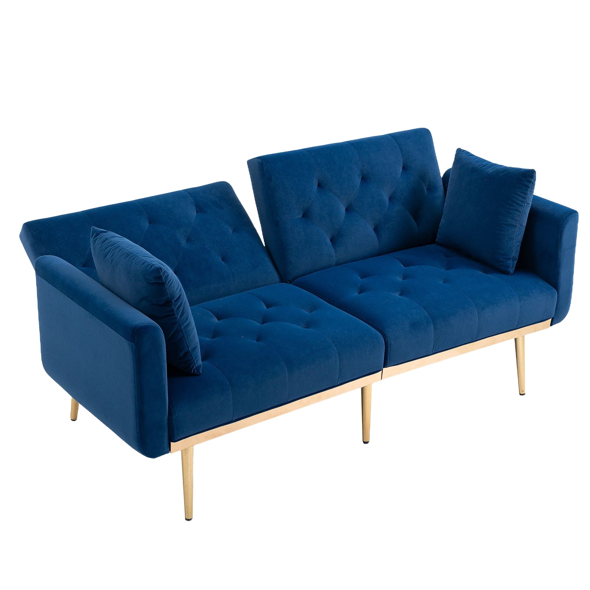 COOLMORE  Velvet  Sofa , Accent sofa .loveseat sofa with metal  feet