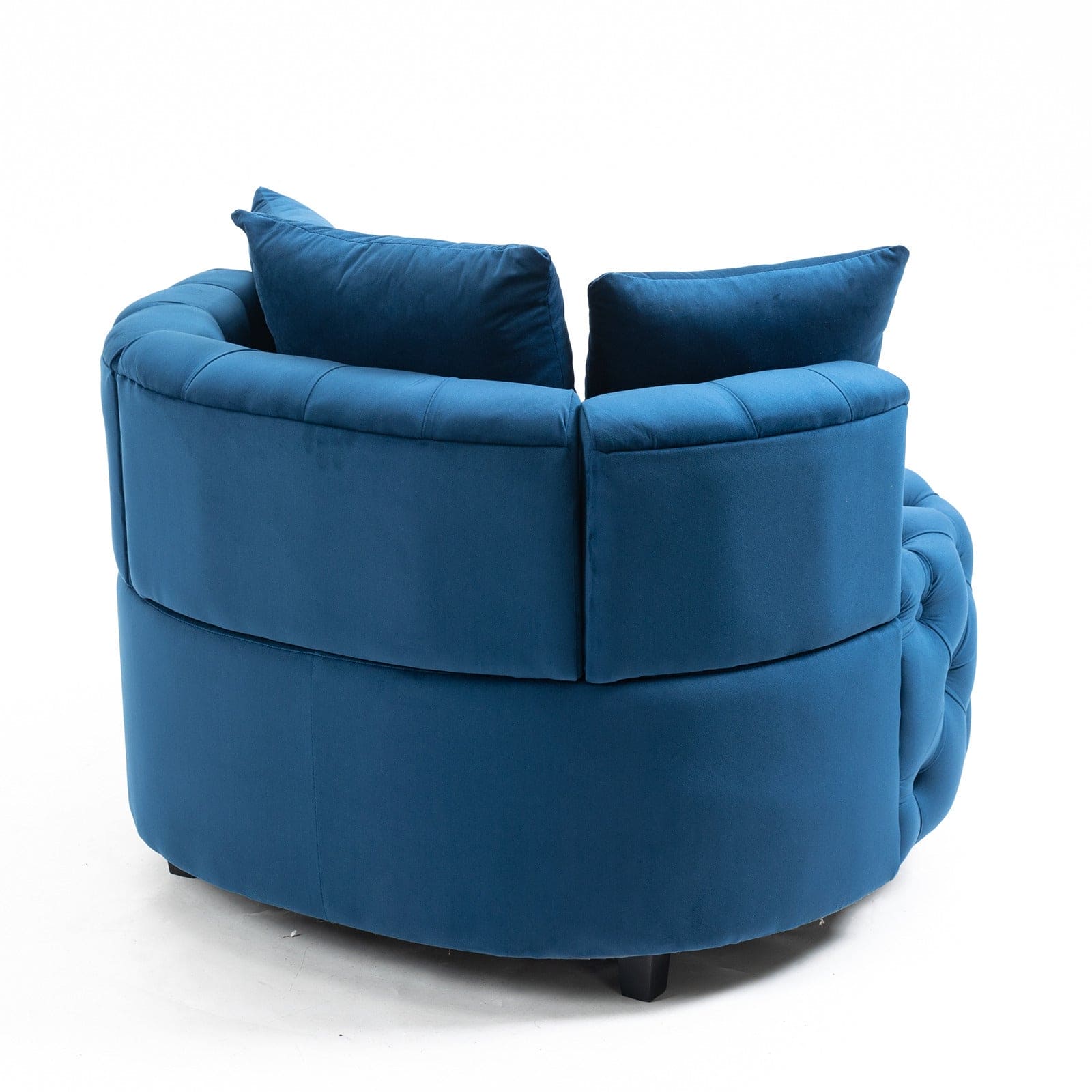 A&A Furniture,Accent Chair / Classical Barrel Chair for living room / Modern Leisure Sofa Chair (Blue)