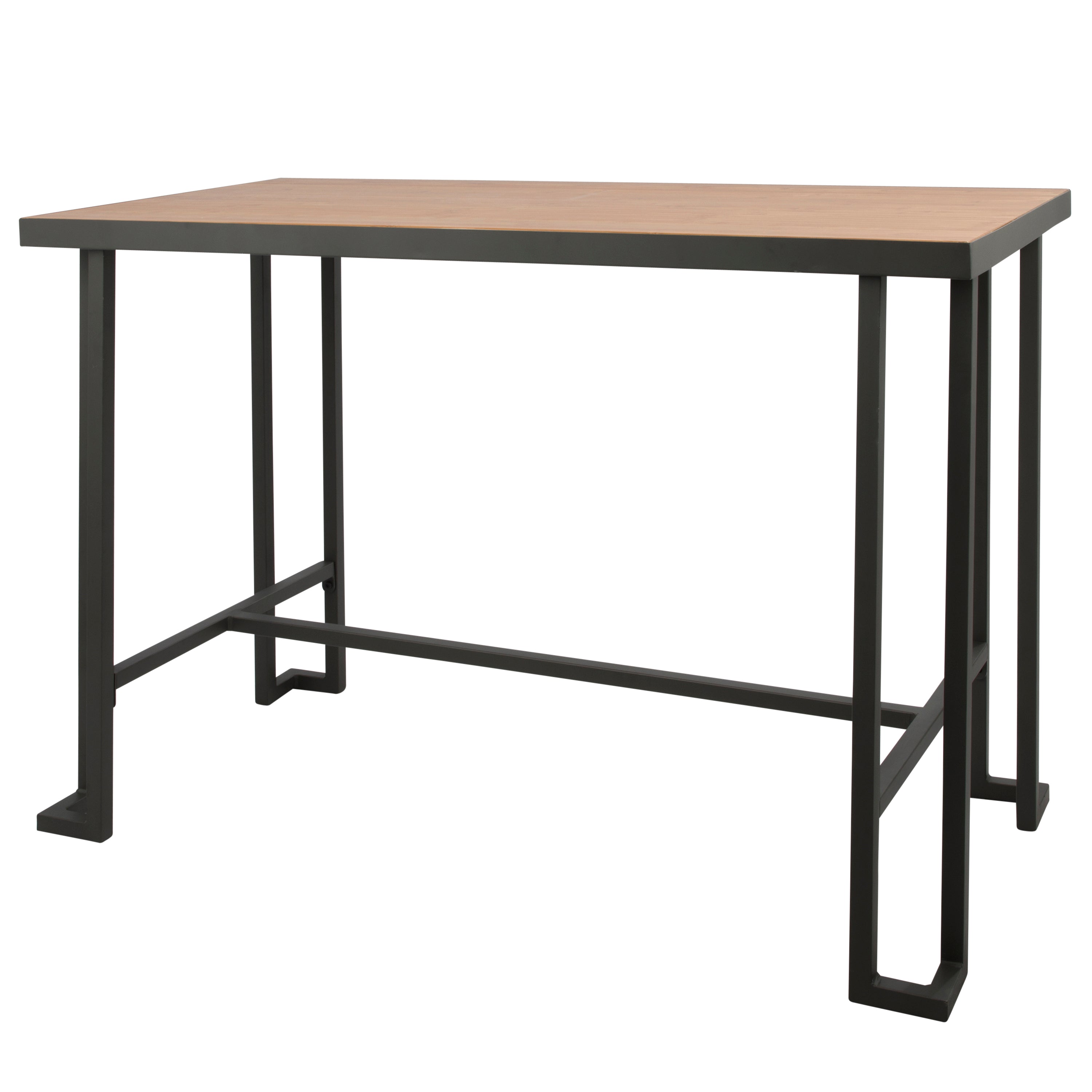 Roman Industrial Counter Table in Grey and Natural by LumiSource