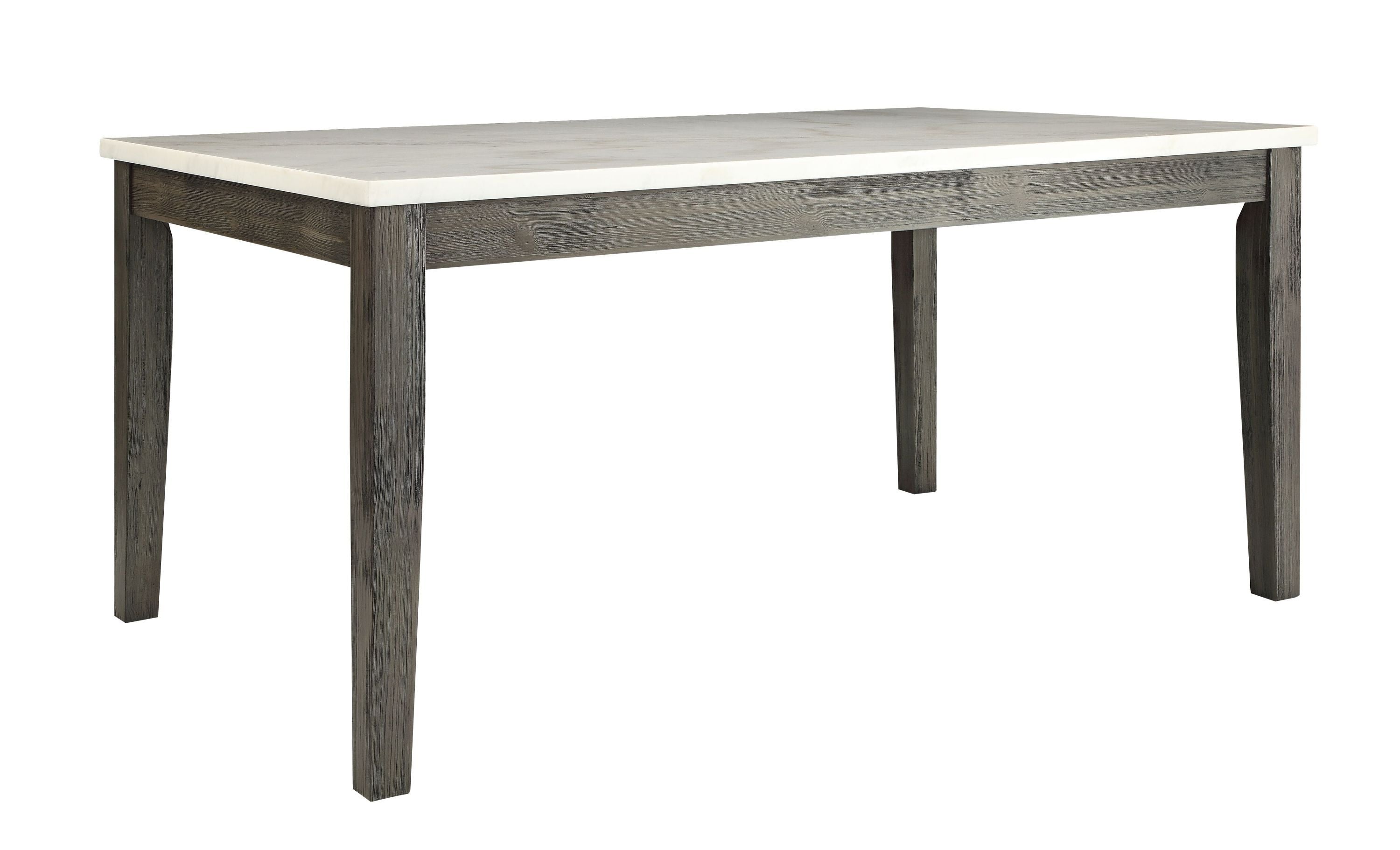 ACME Merel Dining Table in White Marble & Gray Oak 70165