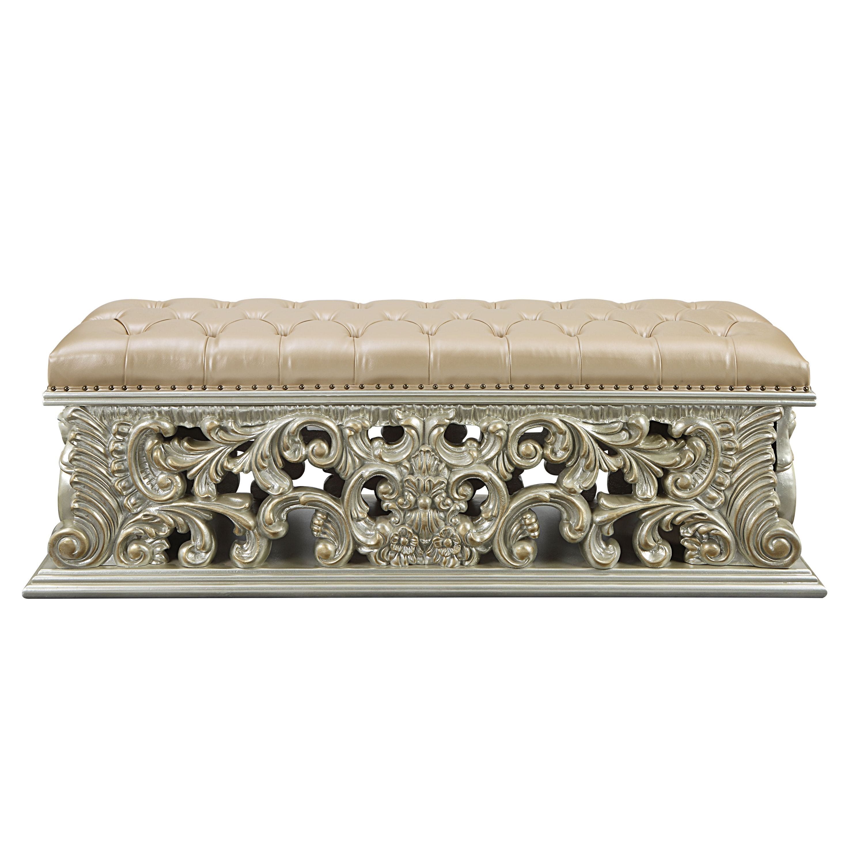 ACME Sorina BENCH Antique Gold Finish BD01246